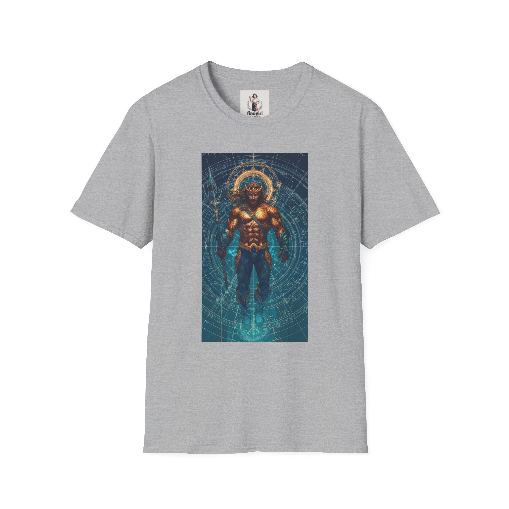 Aquaman Superhero Marvel Unisex Softstyle T-Shirt, Comic Book Tee, Geeky Clothing, Cosplay Costume Top