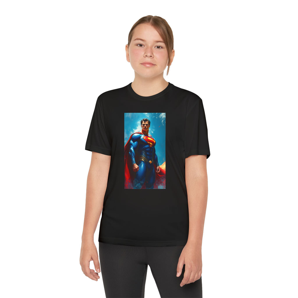 Superman Superhero Marvel T-Shirt, Youth Competitor Tee,  Kids Comic Book Hero Top, Children's Graphic Tee, Youth Super Power T-Shirt