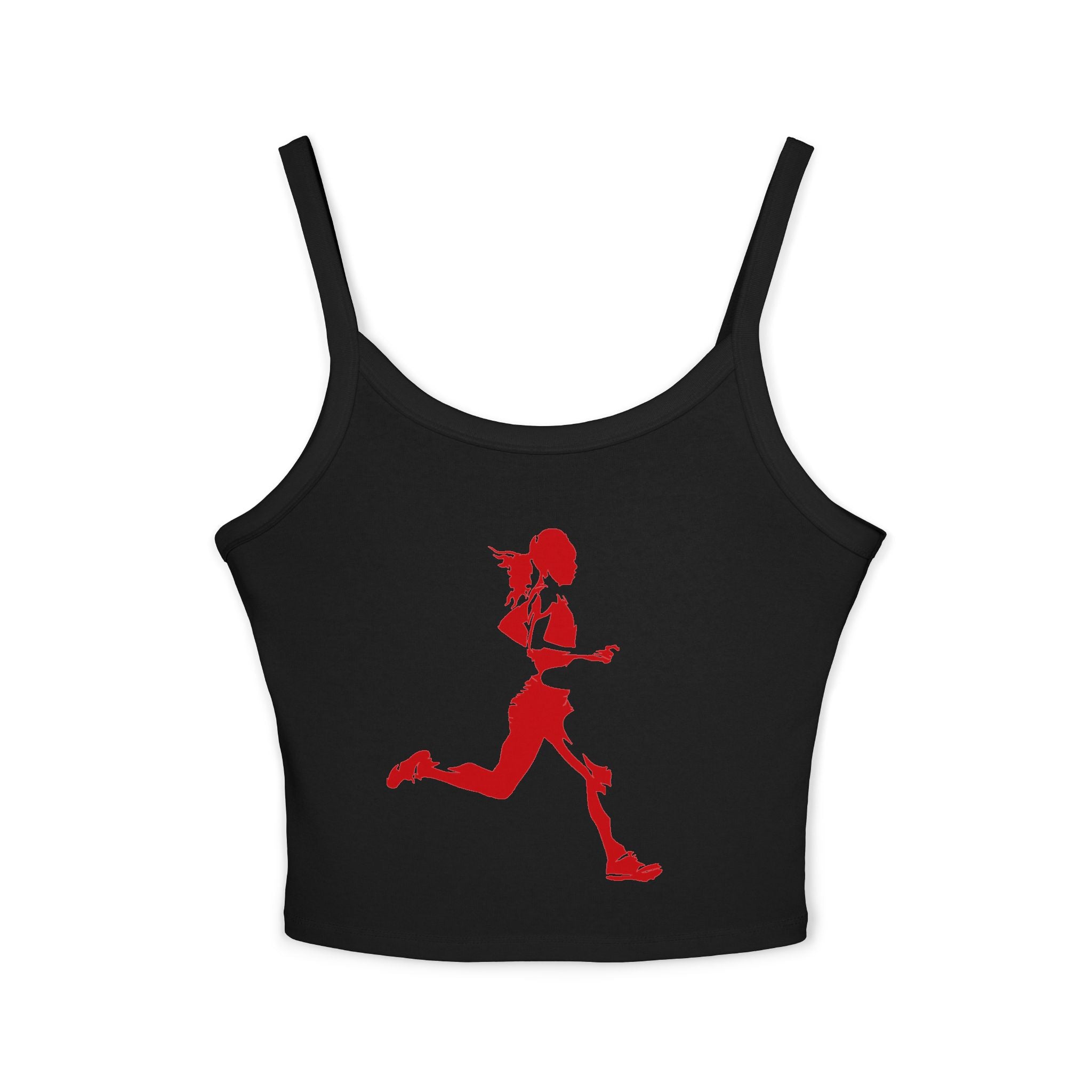 Running Woman Tank Top, Athletic Workout Top, Fitness Sleeveless Shirt, Jogging Muscle Tee, Exercise Gym Cami