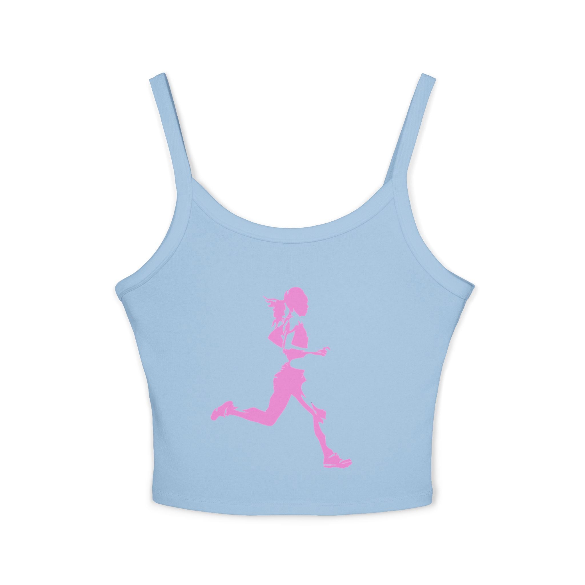 Running Woman Tank Top, Athletic Workout Top, Fitness Sleeveless Shirt, Jogging Muscle Tee, Exercise Gym Cami