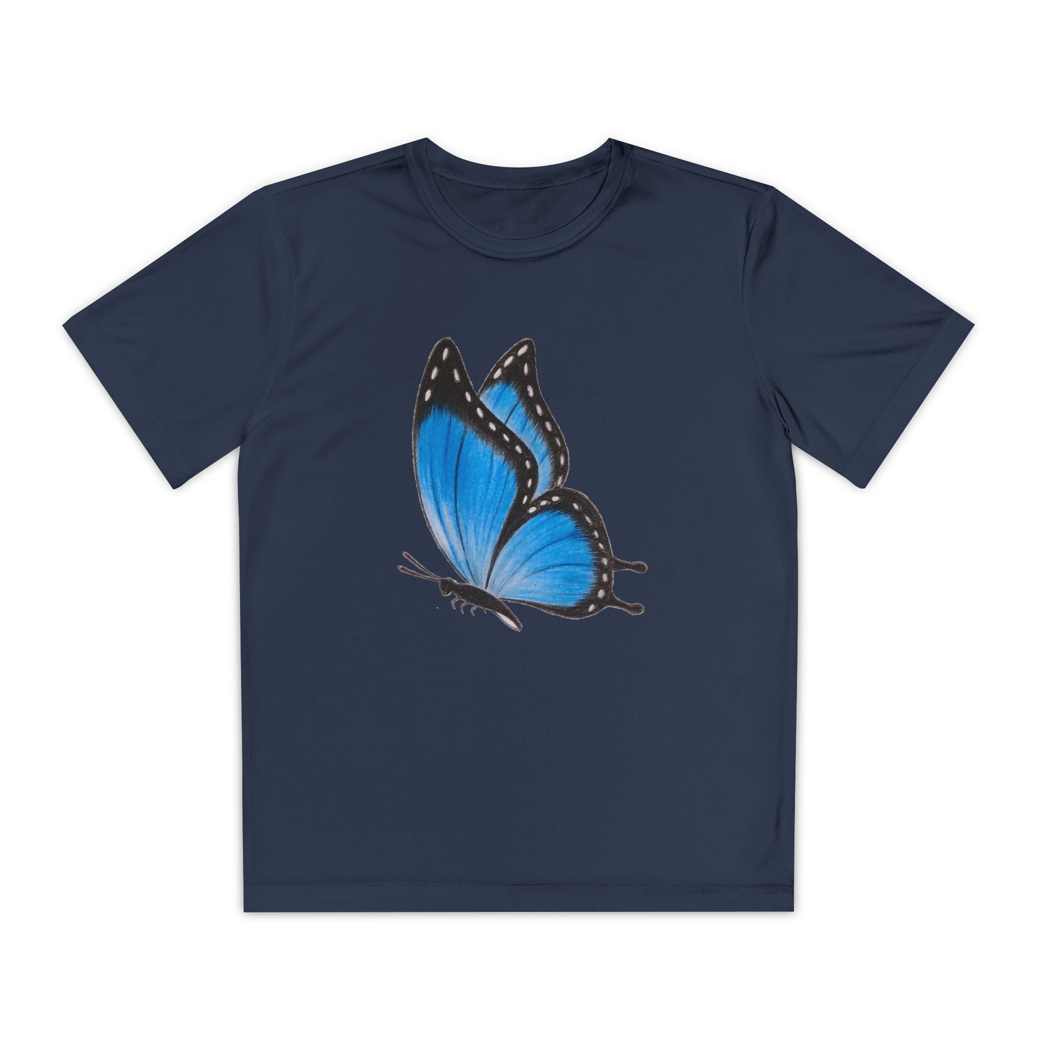 Butterffy Youth T-Shirt Sports Graphic Tee, Cool Athletic Shirt for Kids, Perfect for Sports Events, Team Spirit