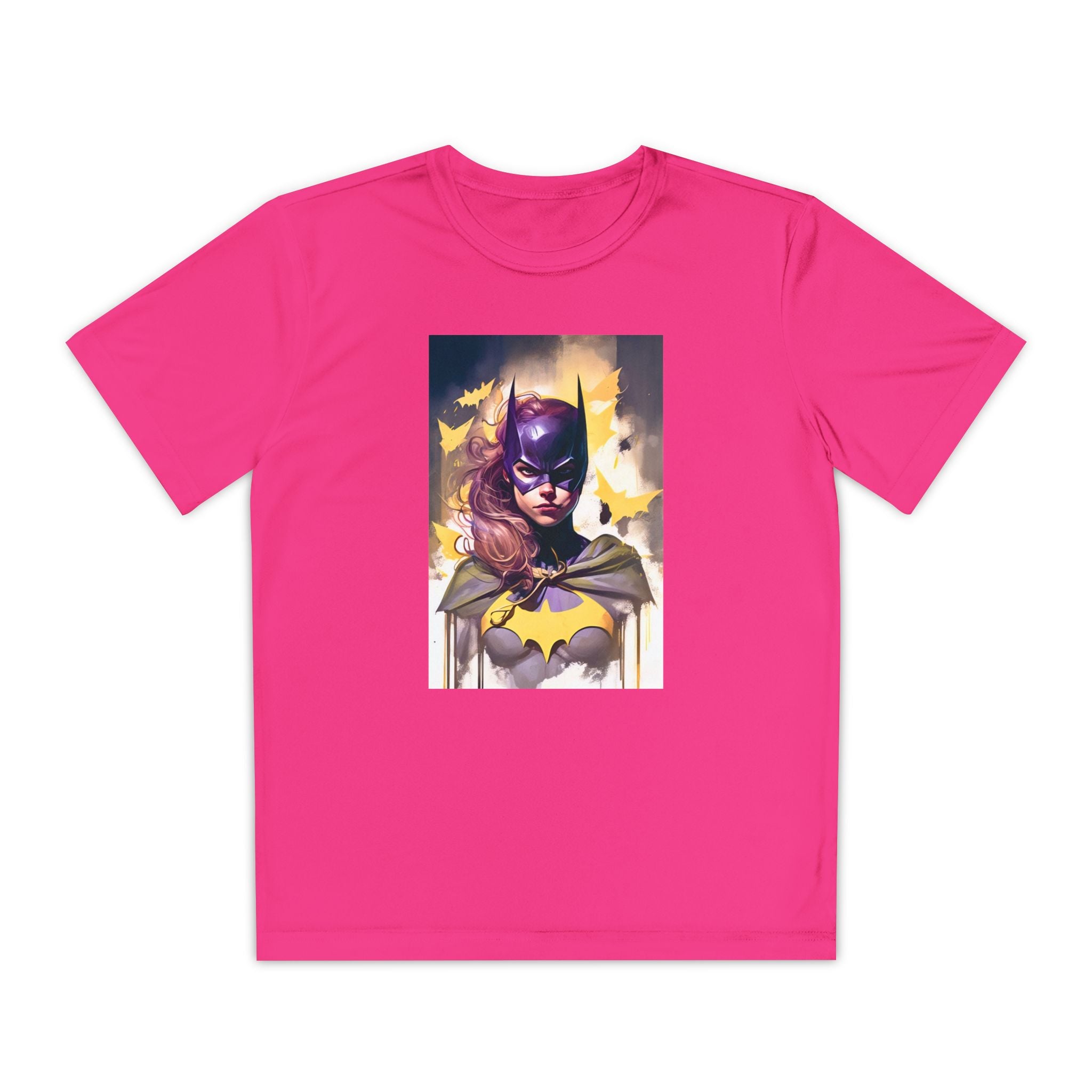 Superhero Youth T-Shirt Sports Graphic Tee, Cool Athletic Shirt for Kids