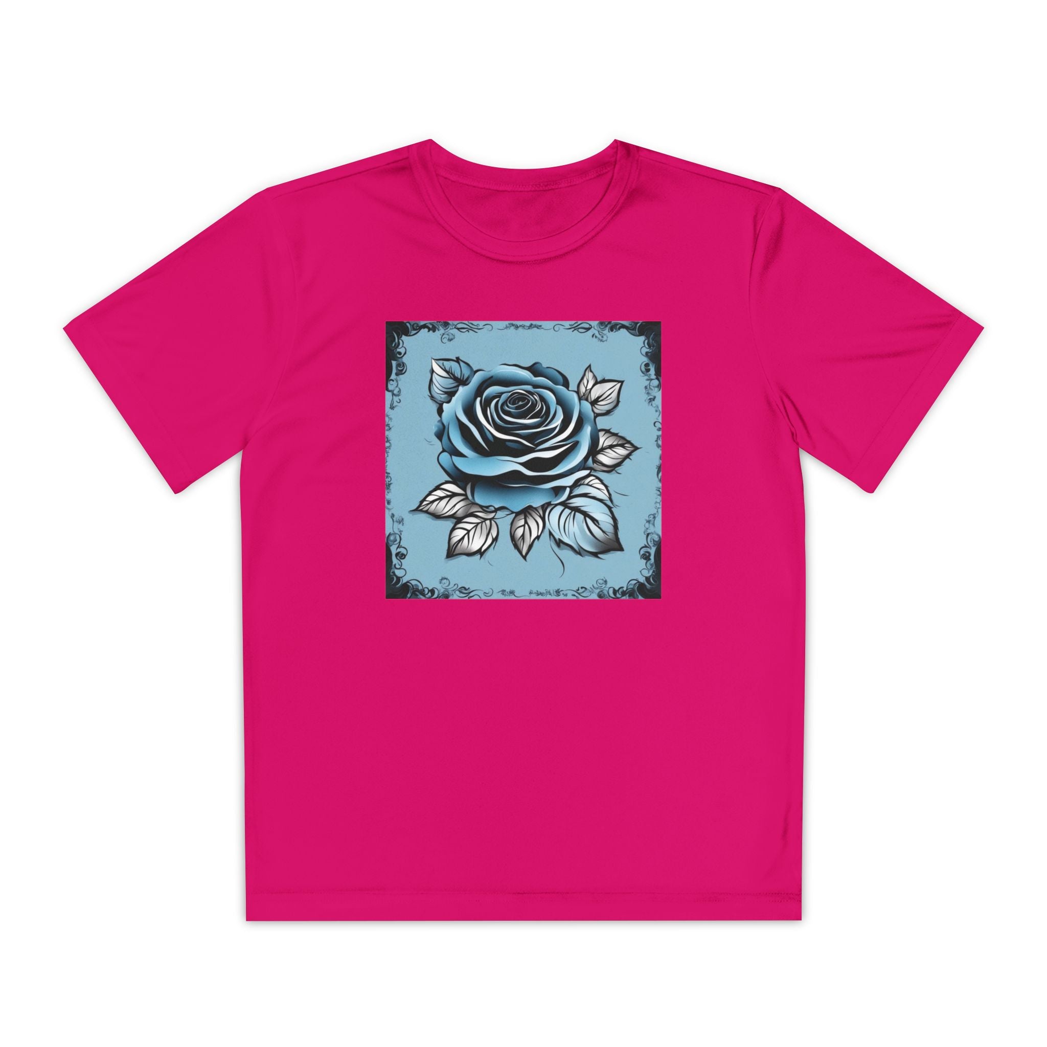 Flower Youth Tshirt, Girls Floral Tee, Kids Spring Shirt, Children's Botanical Top, Teen Blossom T-Shirt