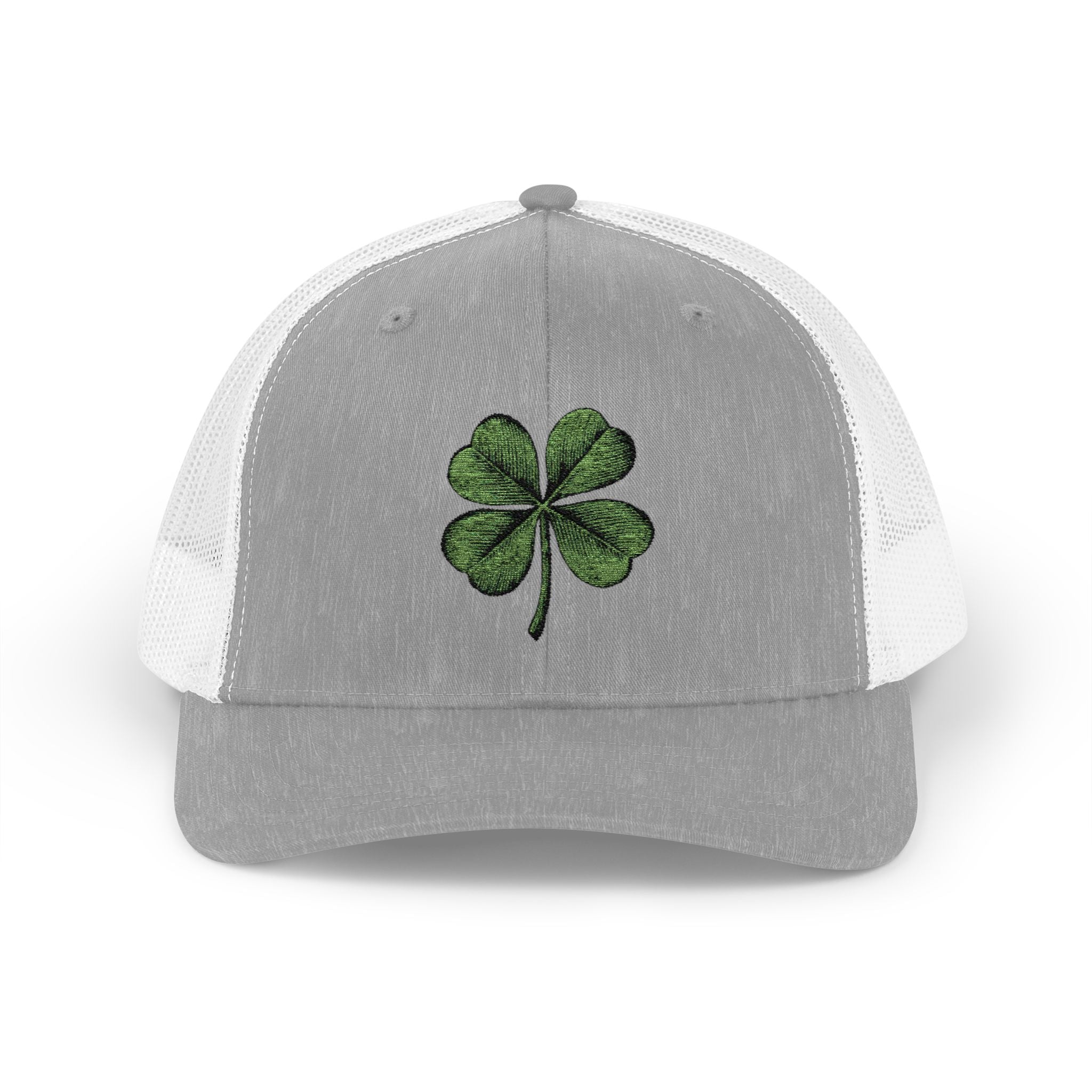 St. Patrick's Day Lucky 4-Leaf Clover Snapback Trucker Cap