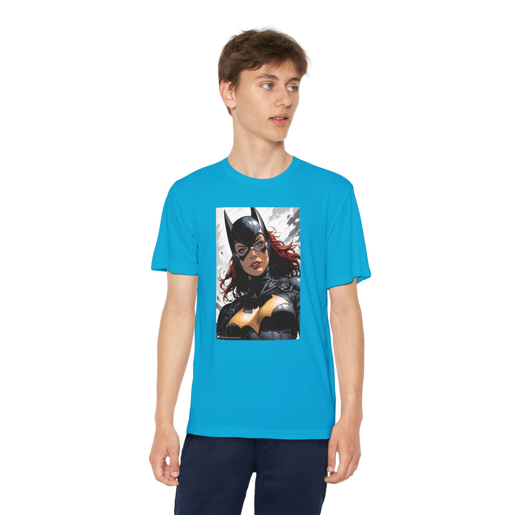 Superhero Youth T-Shirt Sports Graphic Tee, Cool Athletic Shirt for Kids