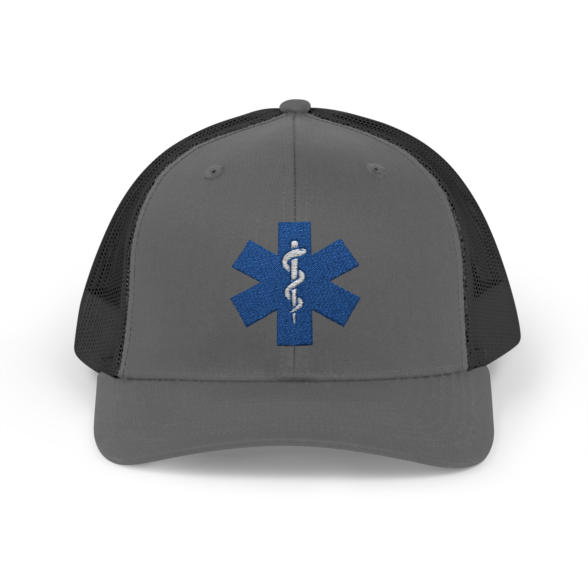 Paramedic Snapback Trucker Cap with Thin Red Line Design, Ideal for First Responders, Supportive Gifts, Memorials, Everyday Wear