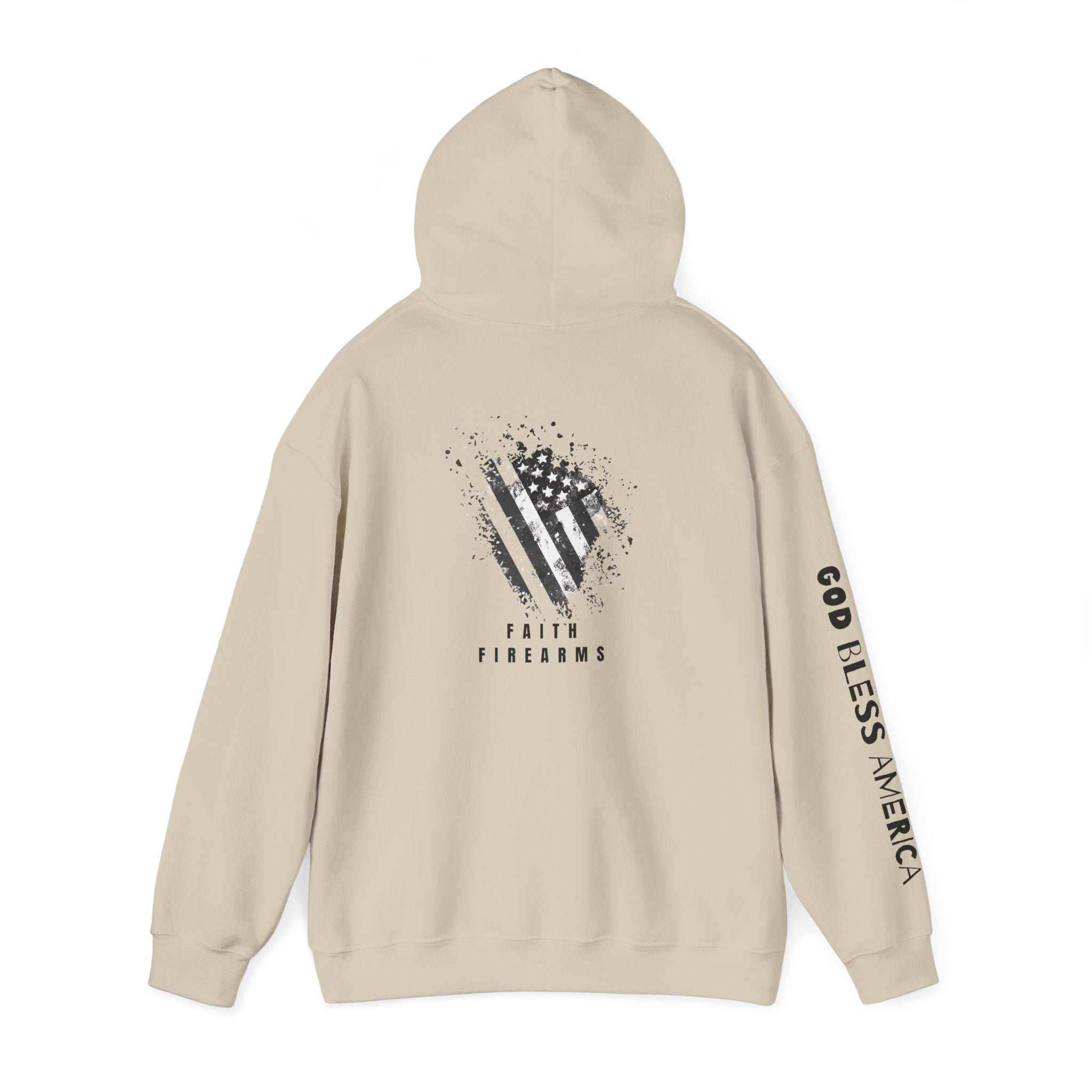 Faith Family Firearms Freedom Hooded Sweatshirt with Faith, Family, Firearms & Freedom Design - Unisex Cozy Wear for Celebrations