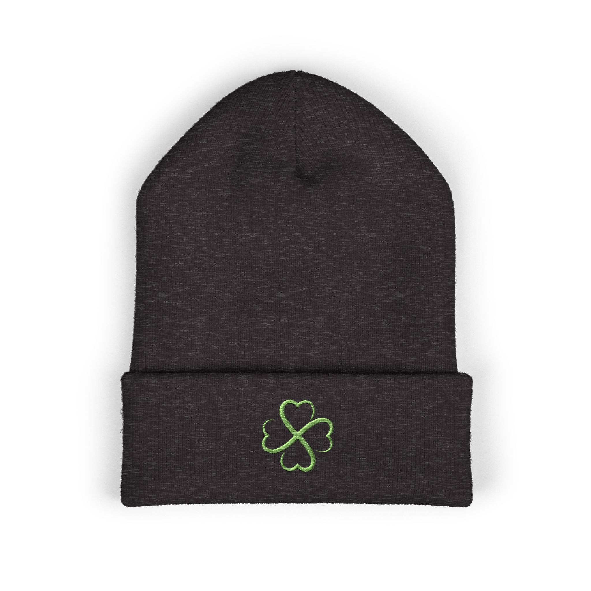 St. Patrick's Day 4-Leaf Clover Embroidered Beanie