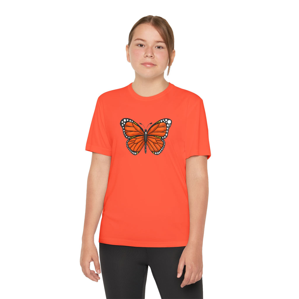 Butterffy Youth T-Shirt Sports Graphic Tee, Cool Athletic Shirt for Kids, Perfect for Sports Events, Team Spirit