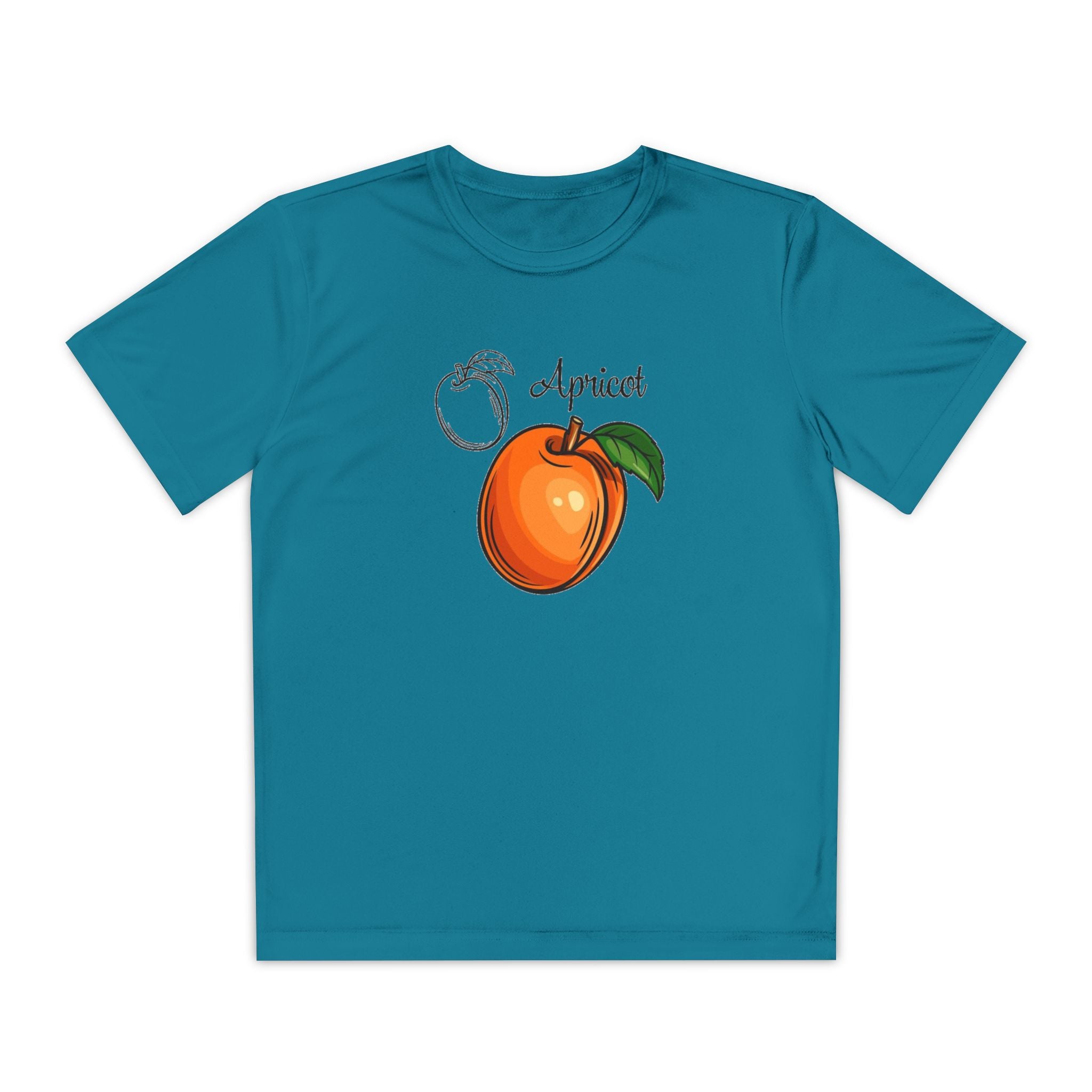 Apricot Youth T-Shirt Sports Graphic Tee, Cool Athletic Shirt for Kids, Perfect for Sports Events, Team Spirit