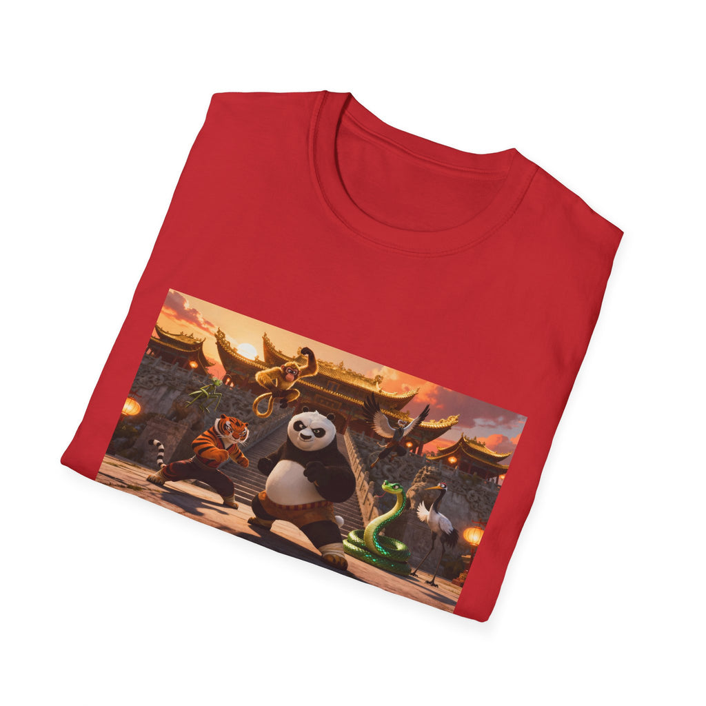 Kung Fu Panda Unisex Softstyle T-Shirt, DreamWorks Animation Youth Competitor Tee, Graphic Tee, Movie Fan Gift, Cult Classic Shirt, Comfy