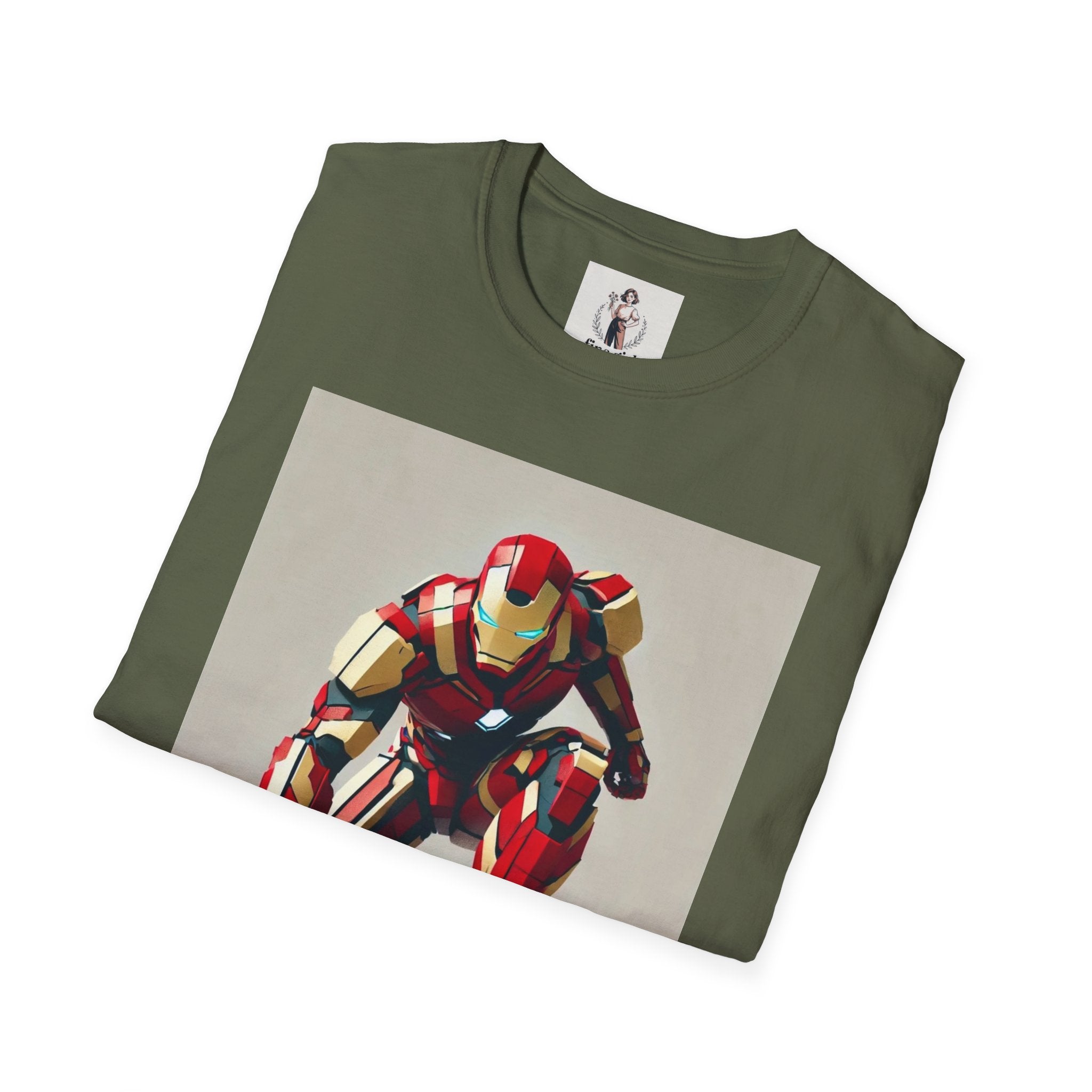 Ironman Superhero Marvel Unisex Softstyle T-Shirt, Comic Book Tee, Geeky Clothing, Cosplay Costume Top
