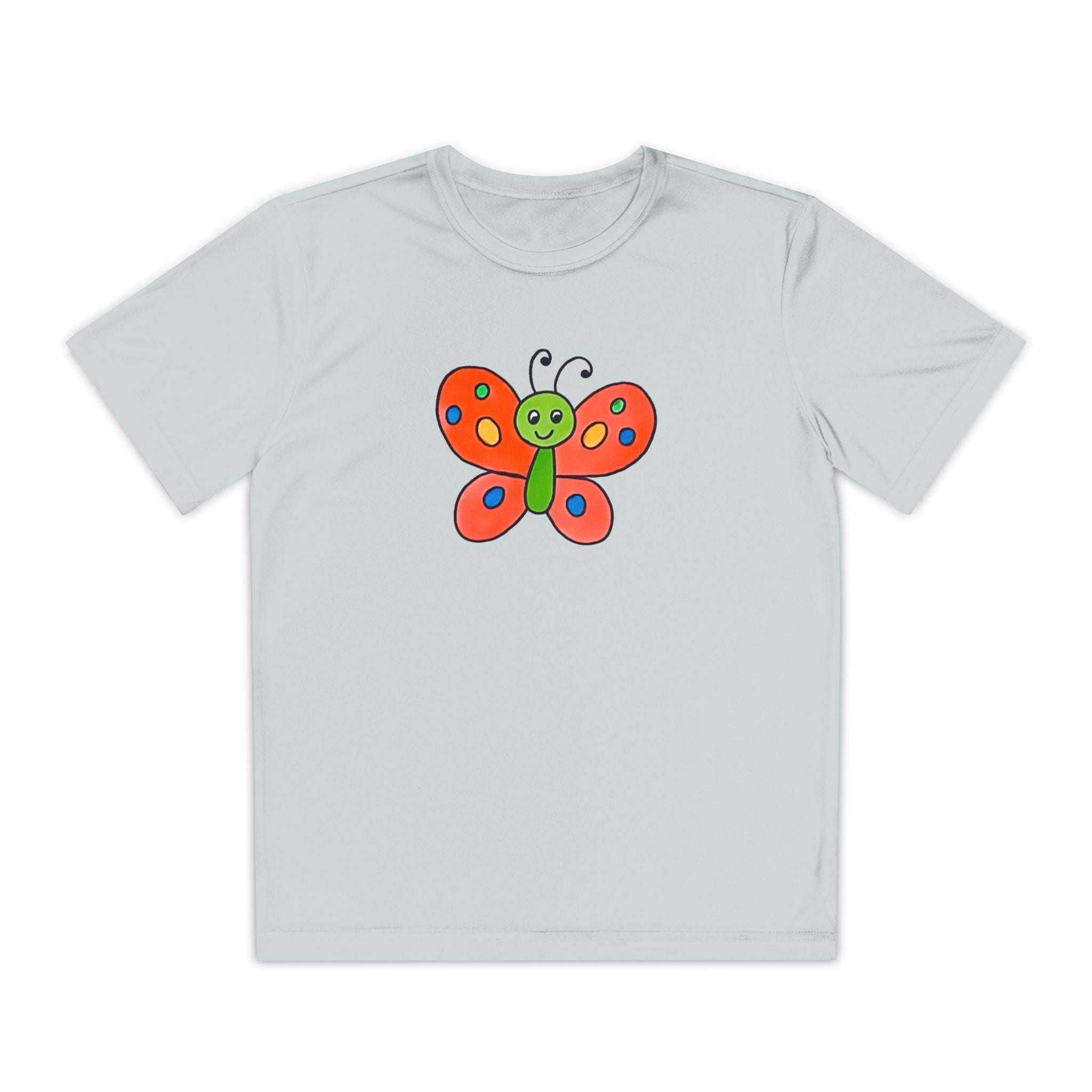 Butterffy Youth T-Shirt Sports Graphic Tee, Cool Athletic Shirt for Kids, Perfect for Sports Events, Team Spirit