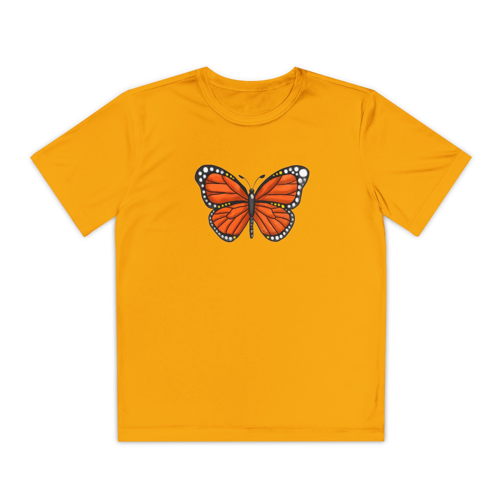 Butterffy Youth T-Shirt Sports Graphic Tee, Cool Athletic Shirt for Kids, Perfect for Sports Events, Team Spirit