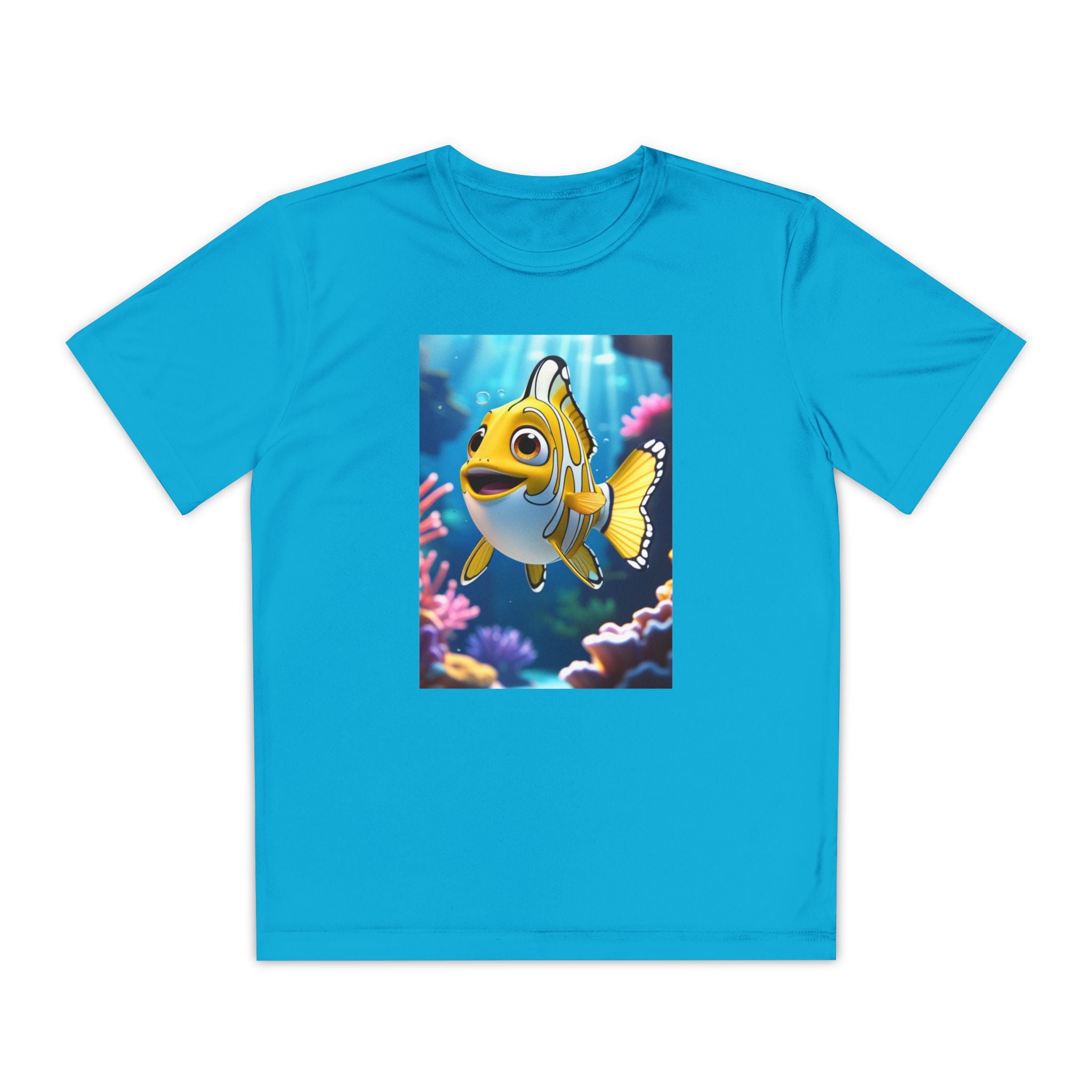 Nemo Fish Ocean Youth T-Shirt - Underwater Kids Tee, Finding Nemo Shirt, Beach Vacation Clothing, Ocean Lover Gift, Fish Theme Top
