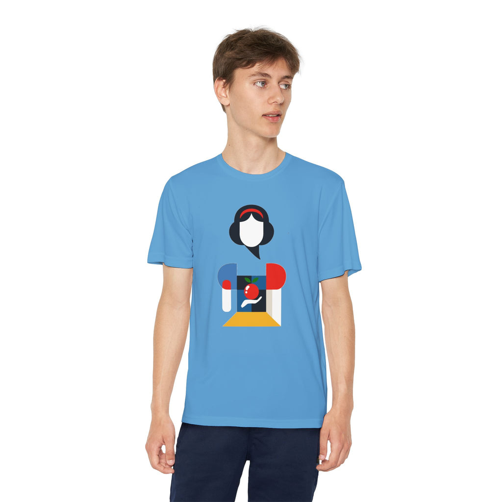 Snow White Youth T-Shirt Sports Graphic Tee, Cool Athletic Shirt for Kids, Perfect for Sports Events, Team Spirit