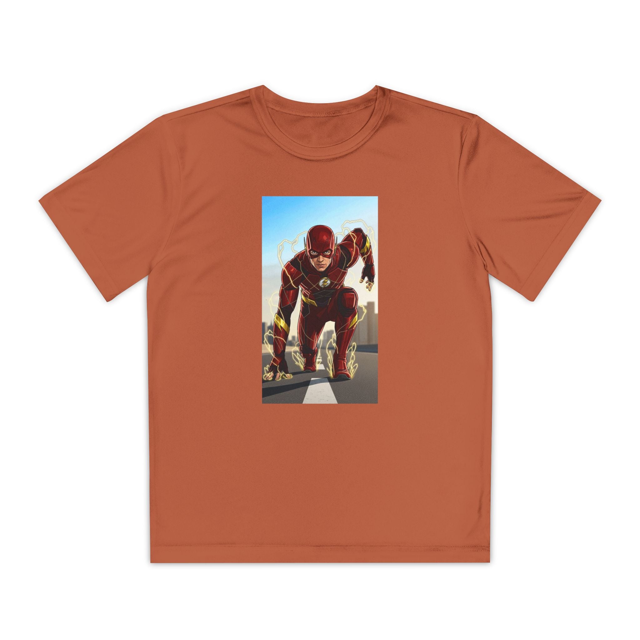 The Flash Superhero Marvel Youth T-Shirt, Kid's Superhero Tee, Children's Graphic Shirt, Comic Book Character Top, Kids Costume Apparel