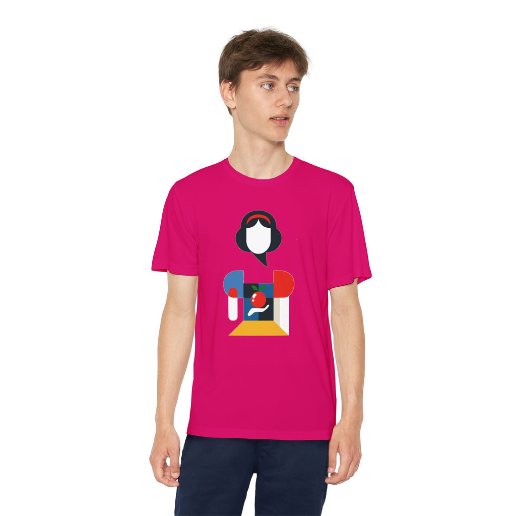 Snow White Youth T-Shirt Sports Graphic Tee, Cool Athletic Shirt for Kids, Perfect for Sports Events, Team Spirit