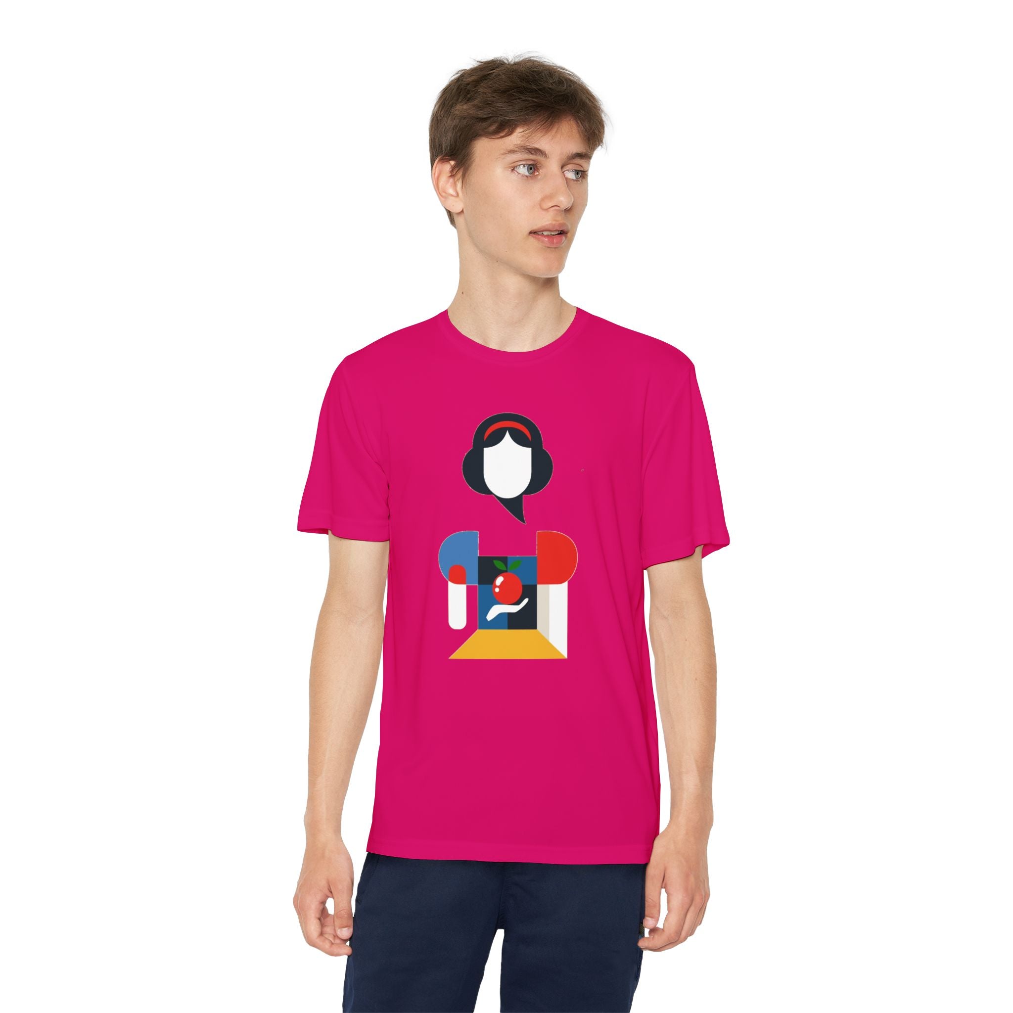 Snow White Youth T-Shirt Sports Graphic Tee, Cool Athletic Shirt for Kids, Perfect for Sports Events, Team Spirit