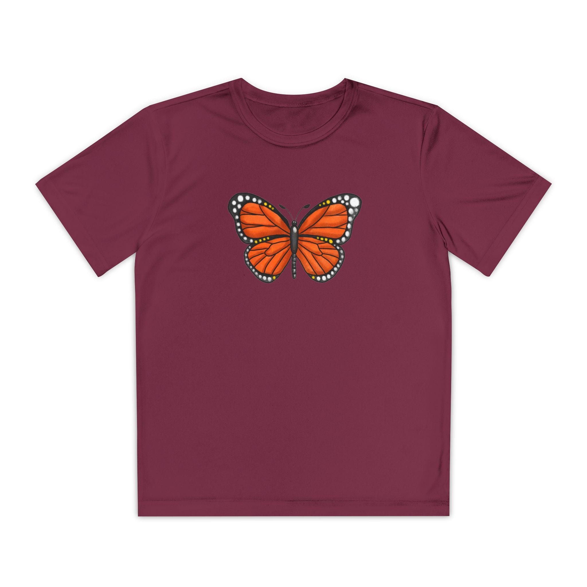 Butterffy Youth T-Shirt Sports Graphic Tee, Cool Athletic Shirt for Kids, Perfect for Sports Events, Team Spirit