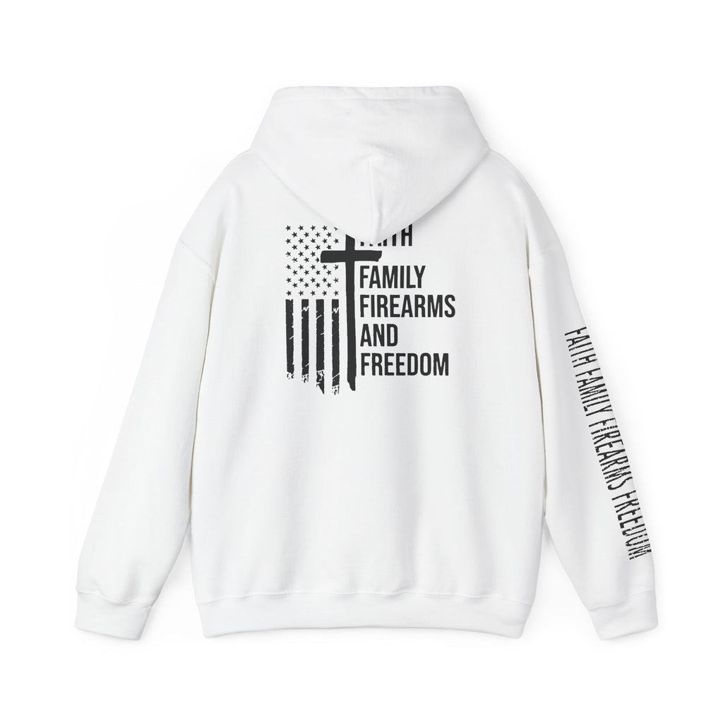 Faith Family Firearms Freedom  Patriotic Hoodie Rebel Spirit Unisex Hoodie