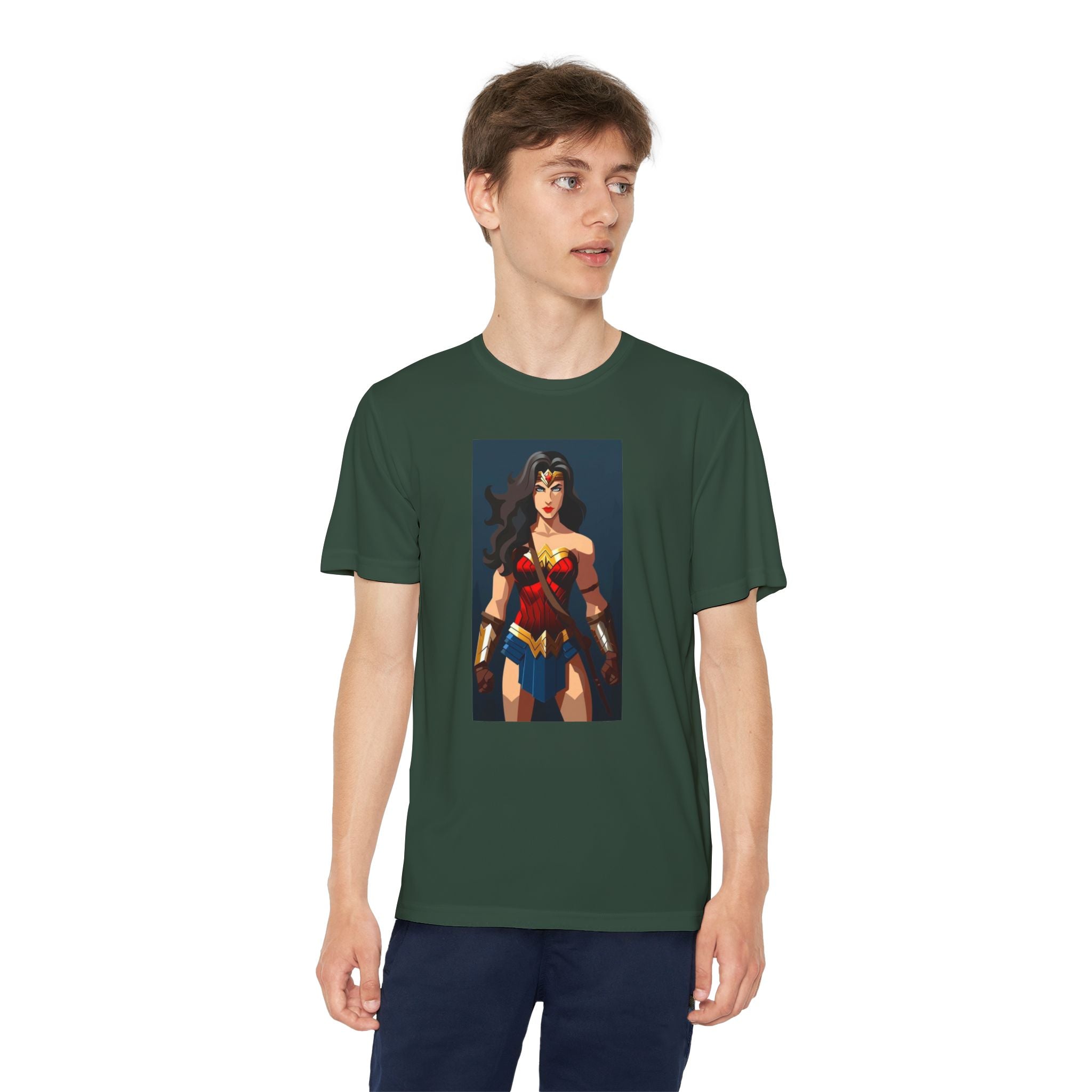 Superhero Youth T-Shirt Sports Graphic Tee, Cool Athletic Shirt for Kids
