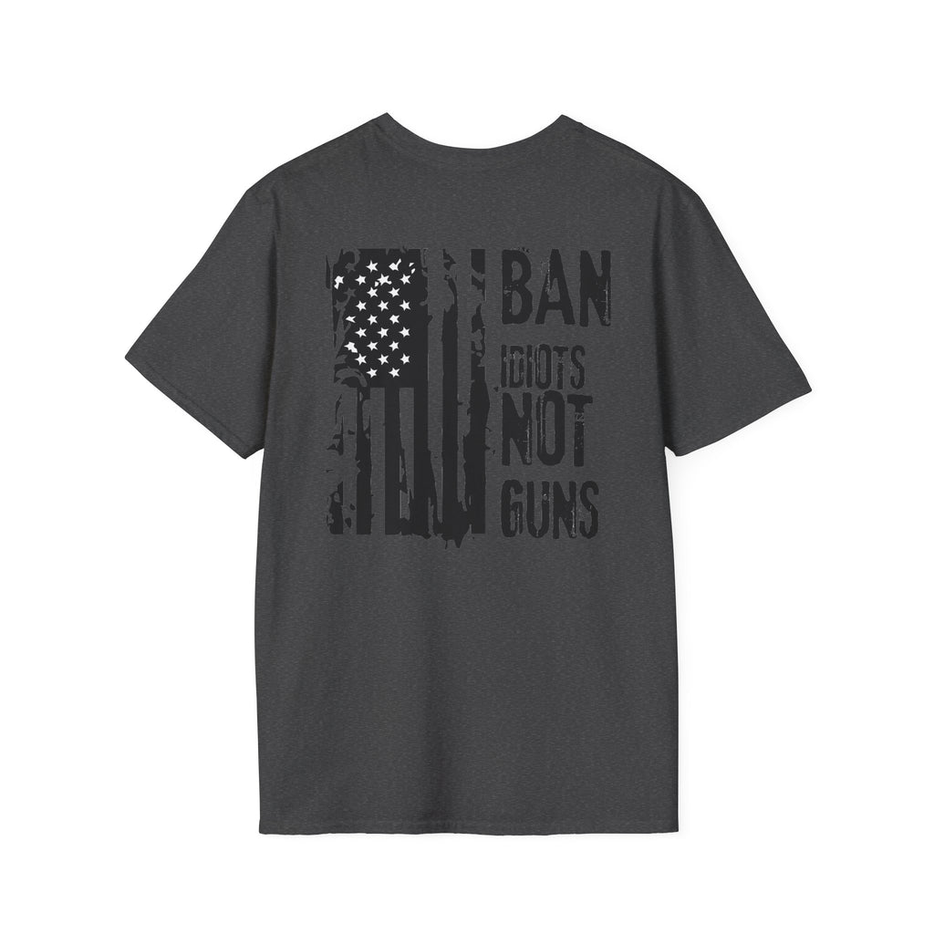Ban Idiots Not Guns Patriotic Tshirt, American Flag Tee, 4th of July Shirt, Patriotic Graphic Tee, Unisex Patriotic