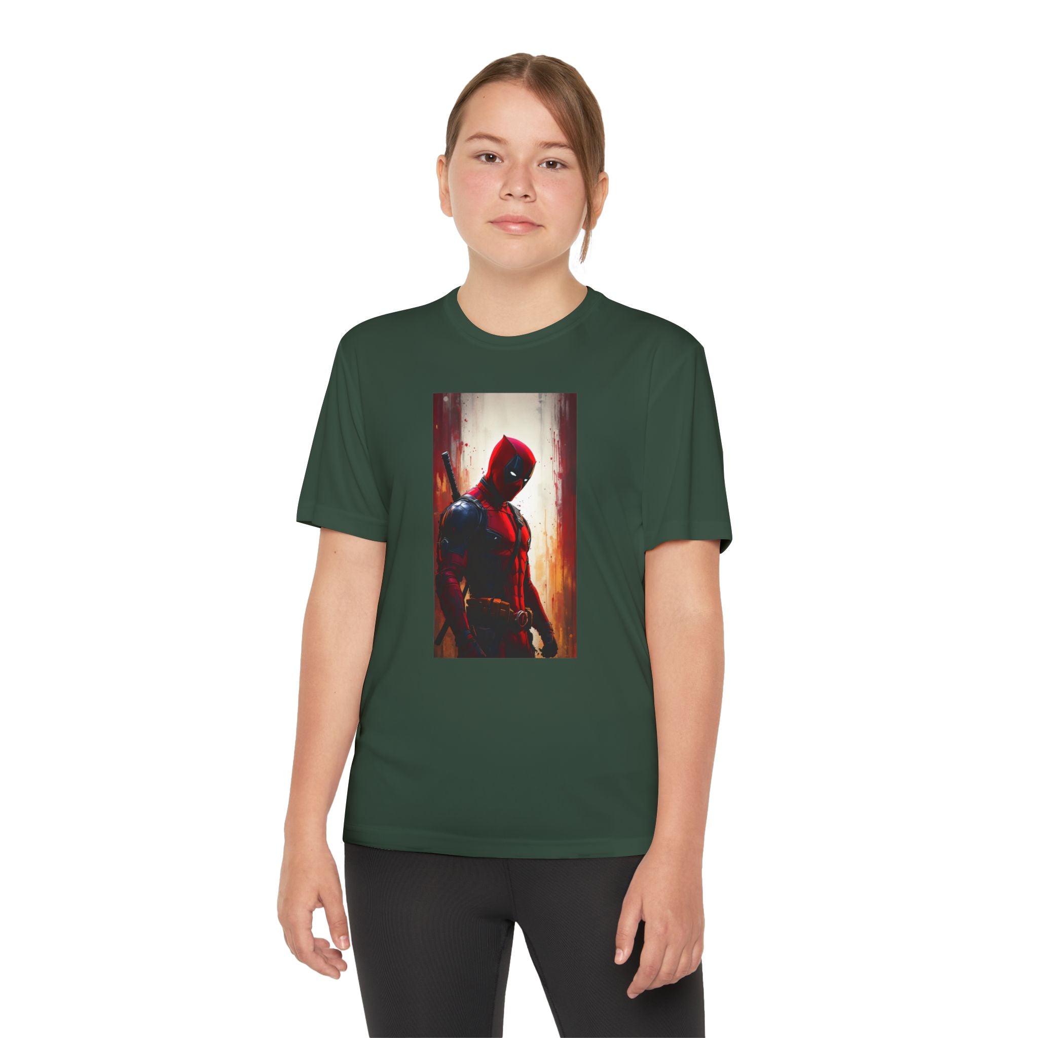 Deadpool Superhero Marvel Patriotic, Kids Graphic T-Shirt, Boys Hero Top, Girls Comic Book Clothing, Birthday