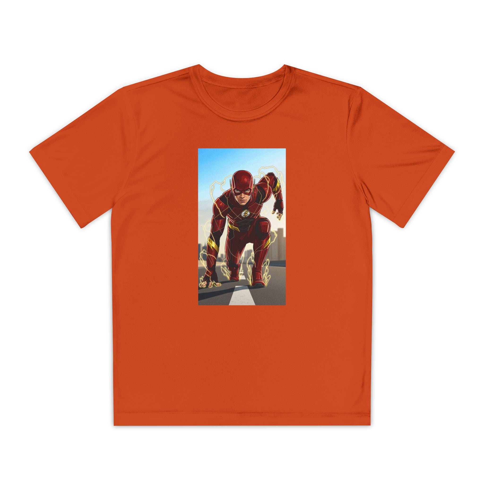 The Flash Superhero Marvel Youth T-Shirt, Kid's Superhero Tee, Children's Graphic Shirt, Comic Book Character Top, Kids Costume Apparel