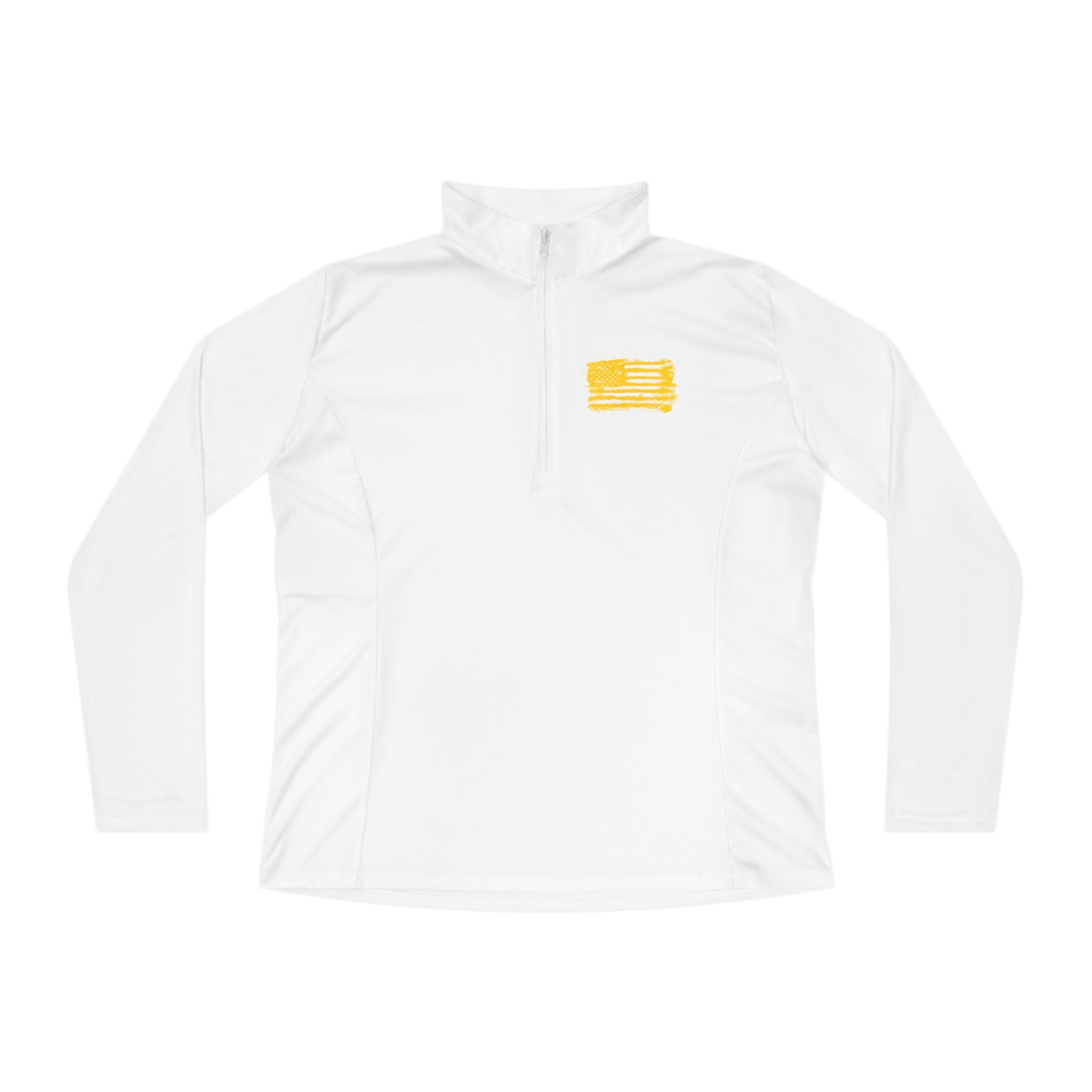 Ladies Quarter-Zip Pullover with Motivational Running Design, Athletic Apparel, Activewear, Sportswear, Fitness Gift, Running Top