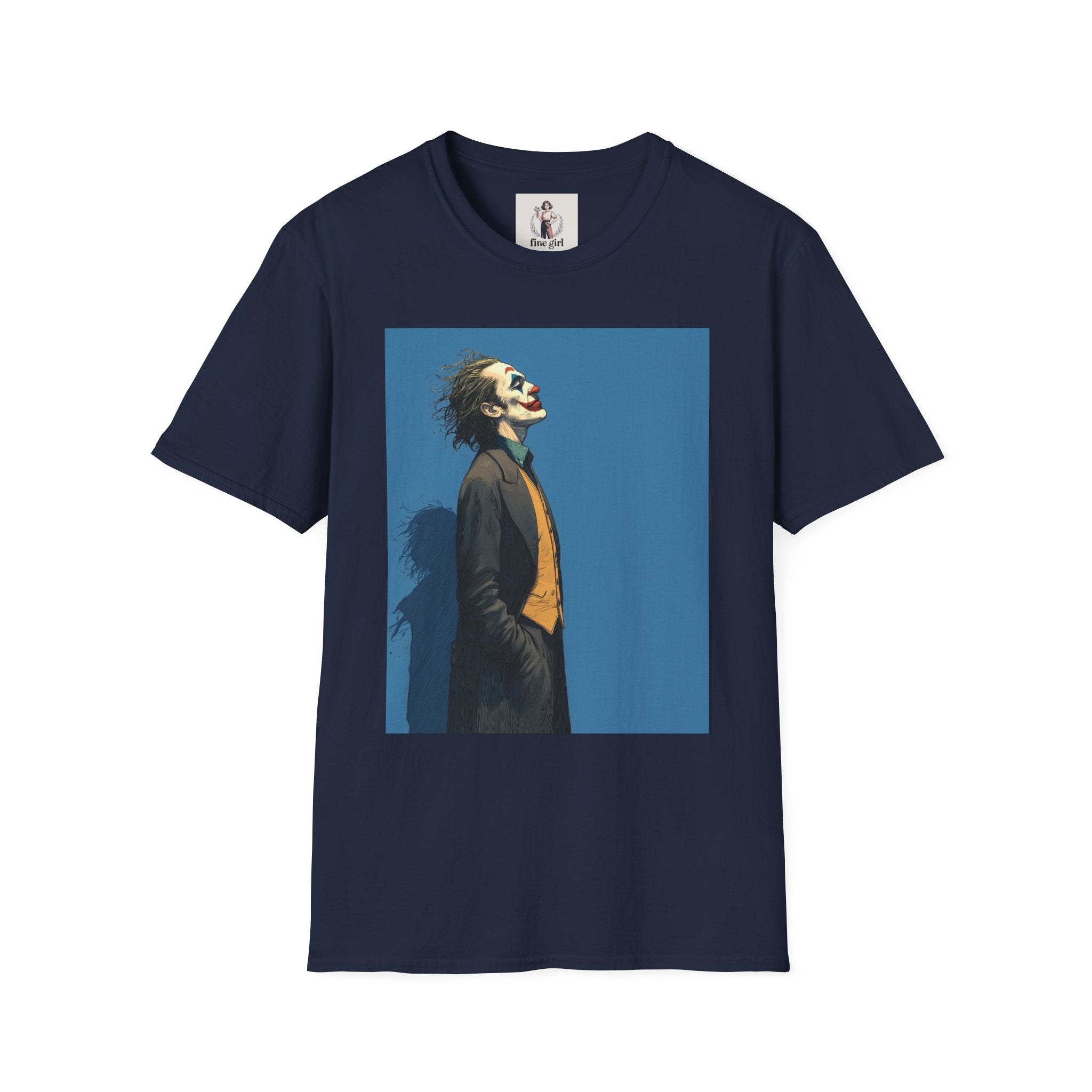 The Joker Superhero Marvel Unisex Softstyle T-Shirt, Comic Book Tee, Geeky Clothing, Cosplay Costume Top