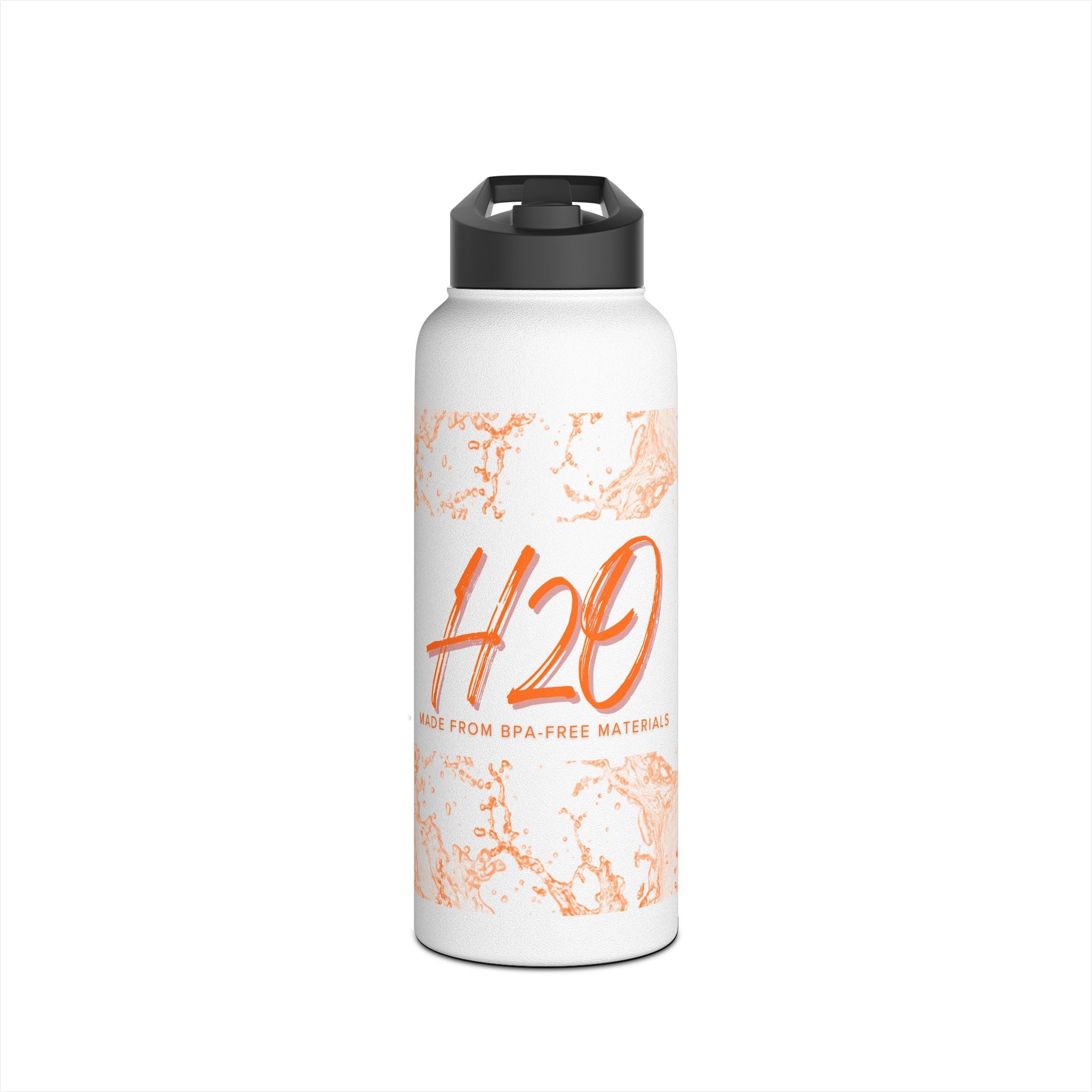 H2O Stainless Steel Water Bottle, Eco-Friendly Hydration for Travel, Sports, Yoga, Gifts, Outdoor Adventures