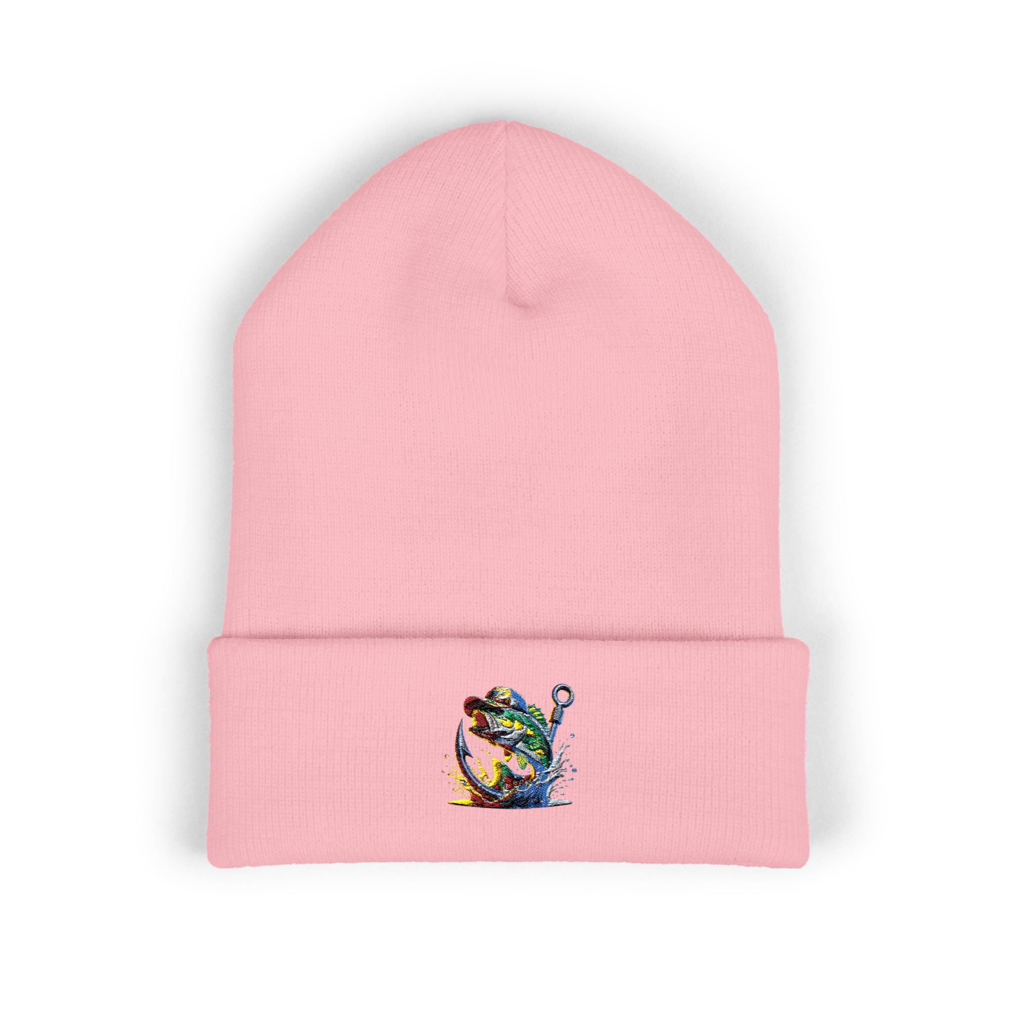 Beanie, Fishing Embroidered Hat for Outdoor Enthusiasts, Angler Gift, Fisherman Apparel, Winter Headwear, Knit Cap
