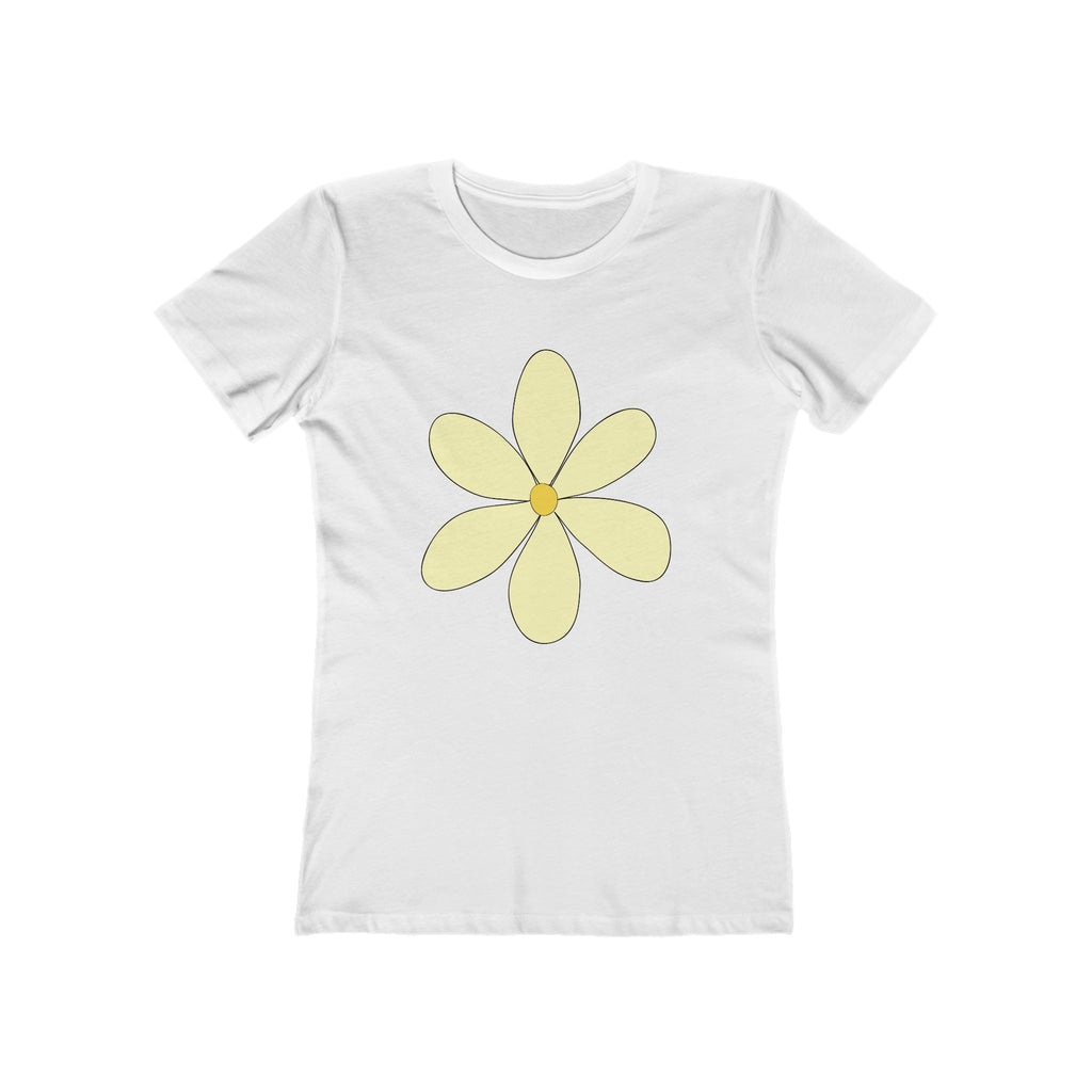Flower Women's Tshirt, Floral Graphic Tee, Casual Top for Her, Spring Blossom Shirt, Botanical Print Blouse