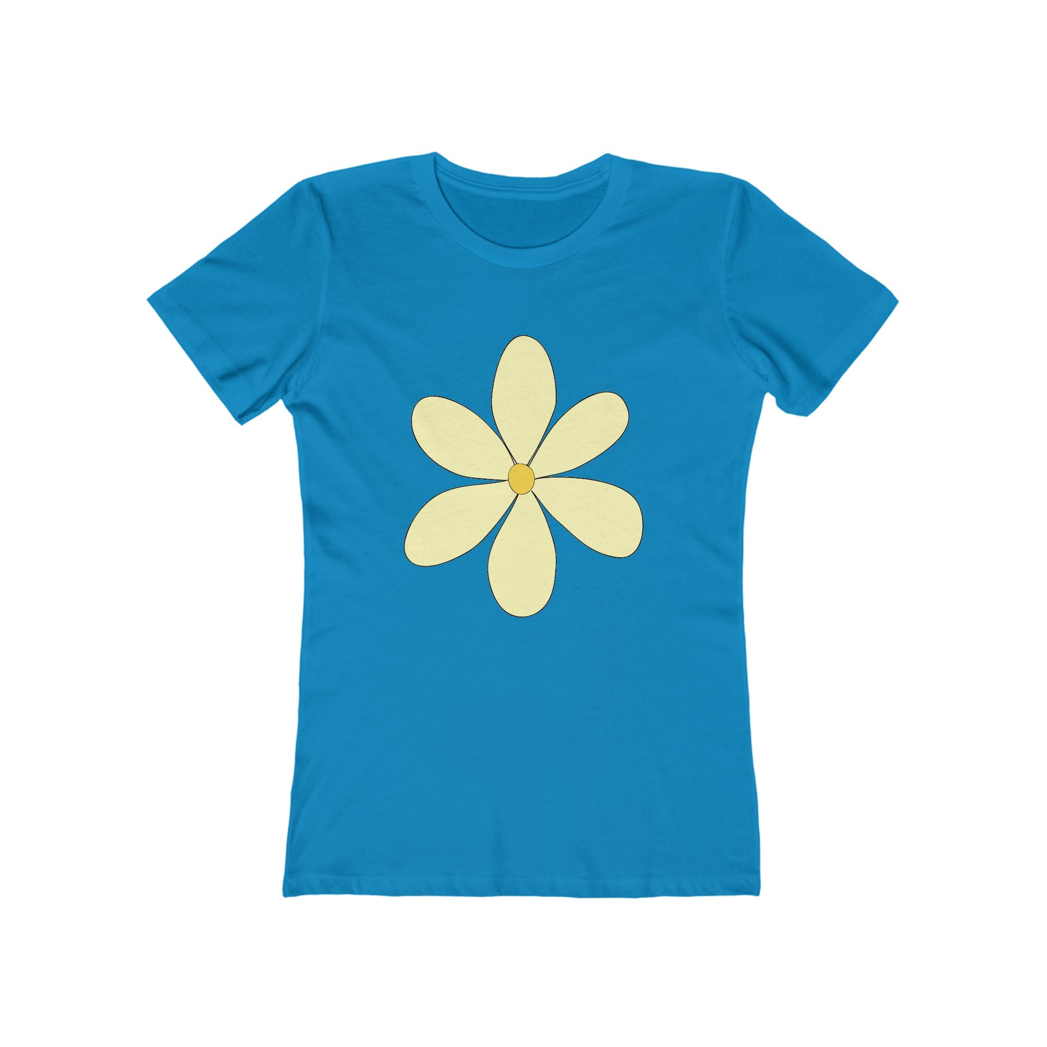 Flower Women's Tshirt, Floral Graphic Tee, Casual Top for Her, Spring Blossom Shirt, Botanical Print Blouse