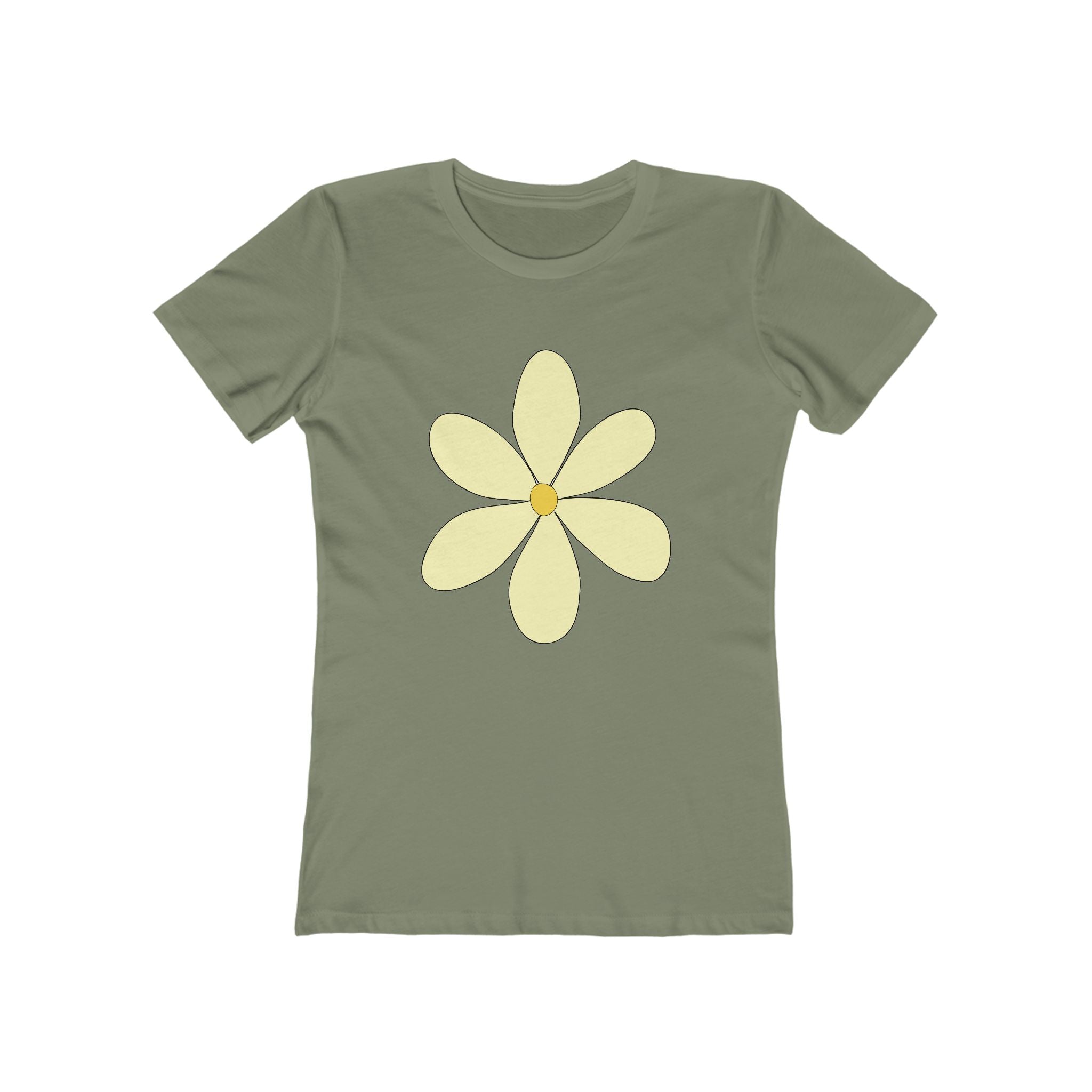 Flower Women's Tshirt, Floral Graphic Tee, Casual Top for Her, Spring Blossom Shirt, Botanical Print Blouse