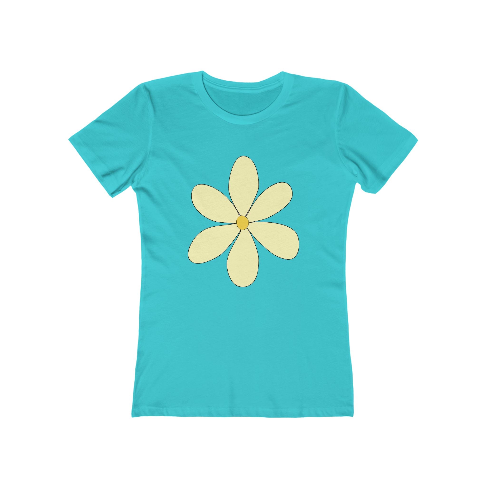 Flower Women's Tshirt, Floral Graphic Tee, Casual Top for Her, Spring Blossom Shirt, Botanical Print Blouse