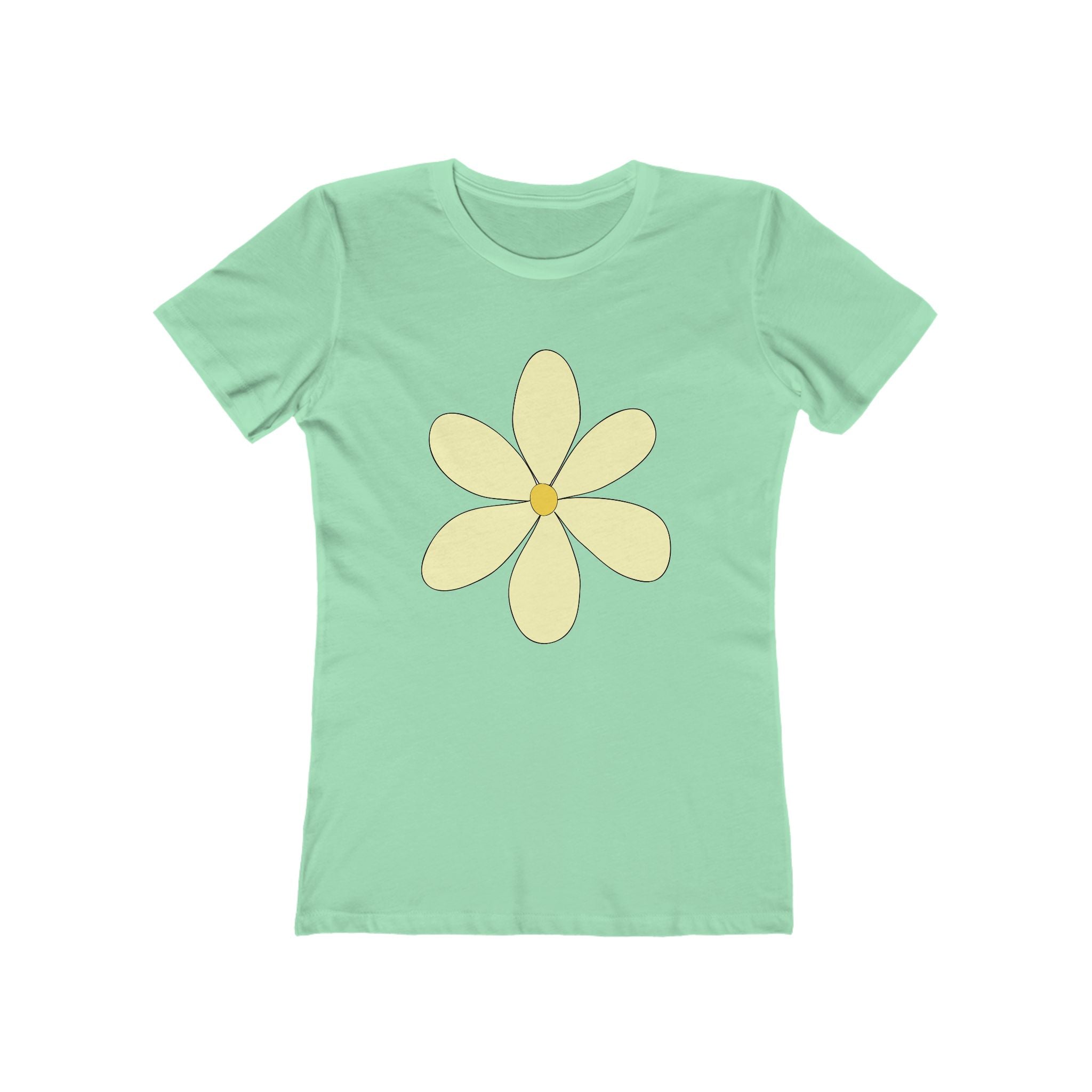 Flower Women's Tshirt, Floral Graphic Tee, Casual Top for Her, Spring Blossom Shirt, Botanical Print Blouse