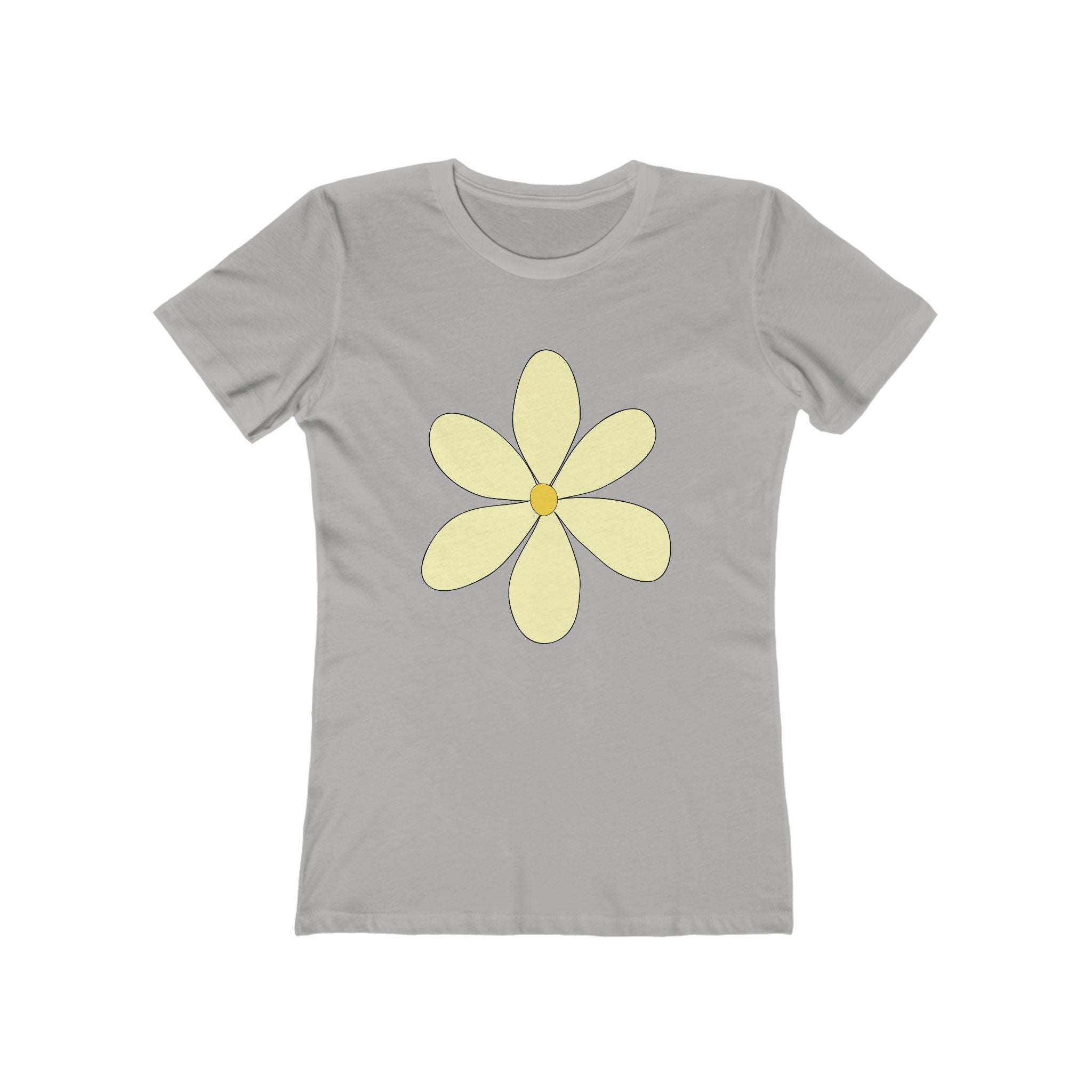 Flower Women's Tshirt, Floral Graphic Tee, Casual Top for Her, Spring Blossom Shirt, Botanical Print Blouse