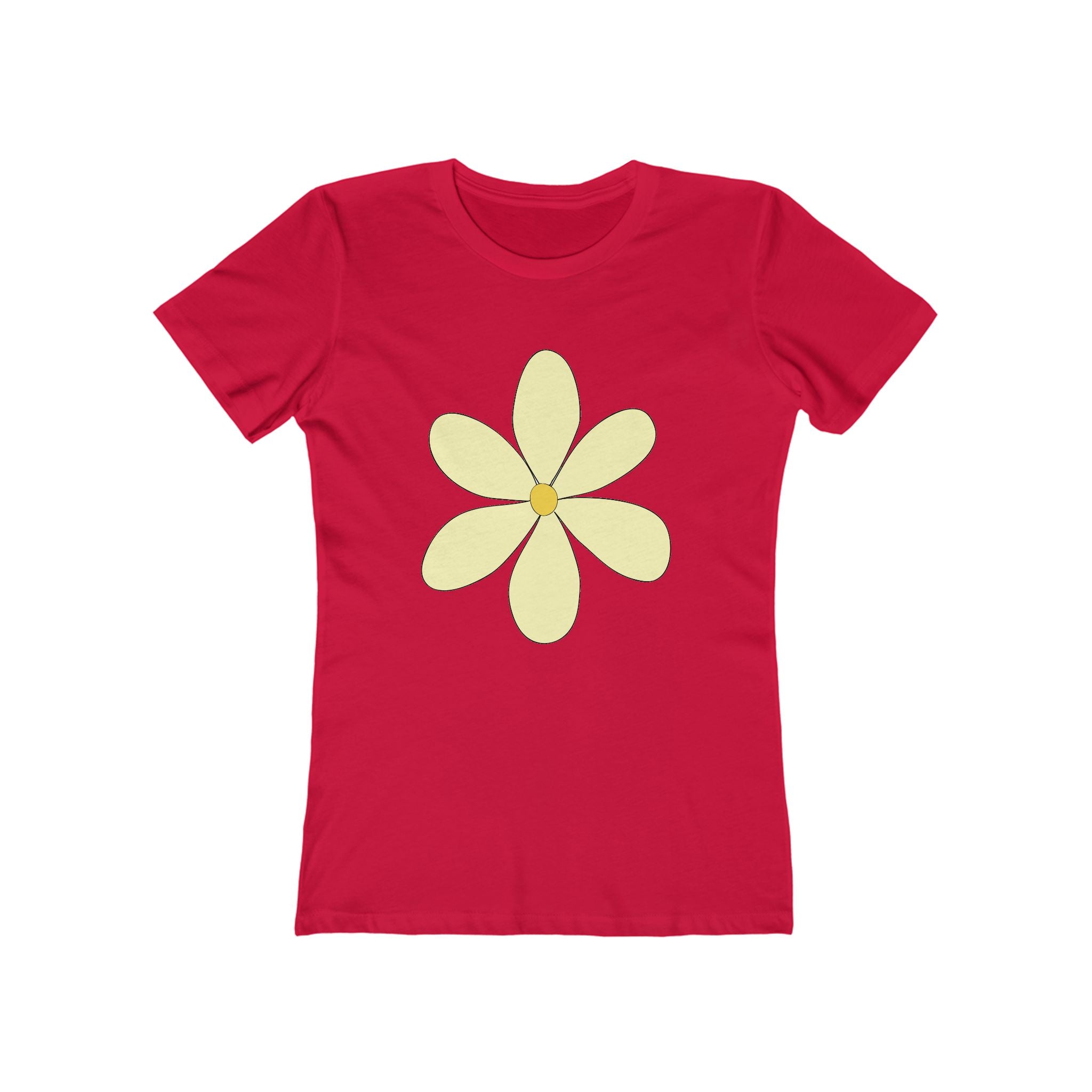 Flower Women's Tshirt, Floral Graphic Tee, Casual Top for Her, Spring Blossom Shirt, Botanical Print Blouse