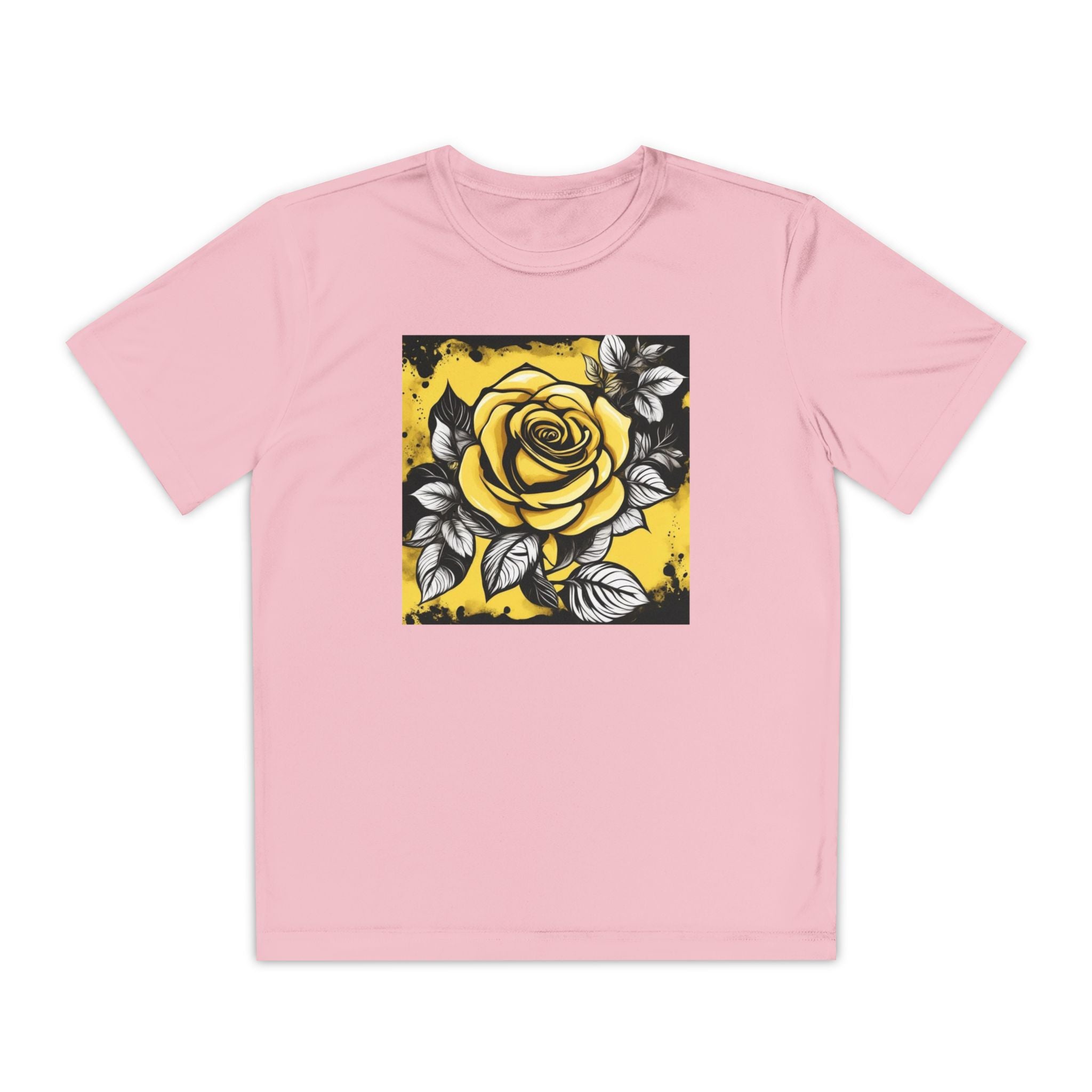Flower Youth Tshirt, Girls Floral Tee, Kids Spring Shirt, Children's Botanical Top, Teen Blossom T-Shirt
