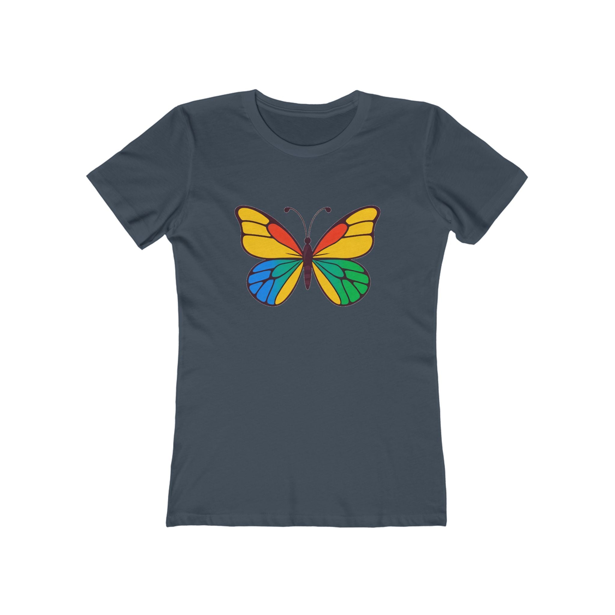 Butterfly Women's Tshirt, Butterfly Graphic Tee, Women's Butterfly Shirt, Butterfly Print Shirt, Boho Butterfly Tee