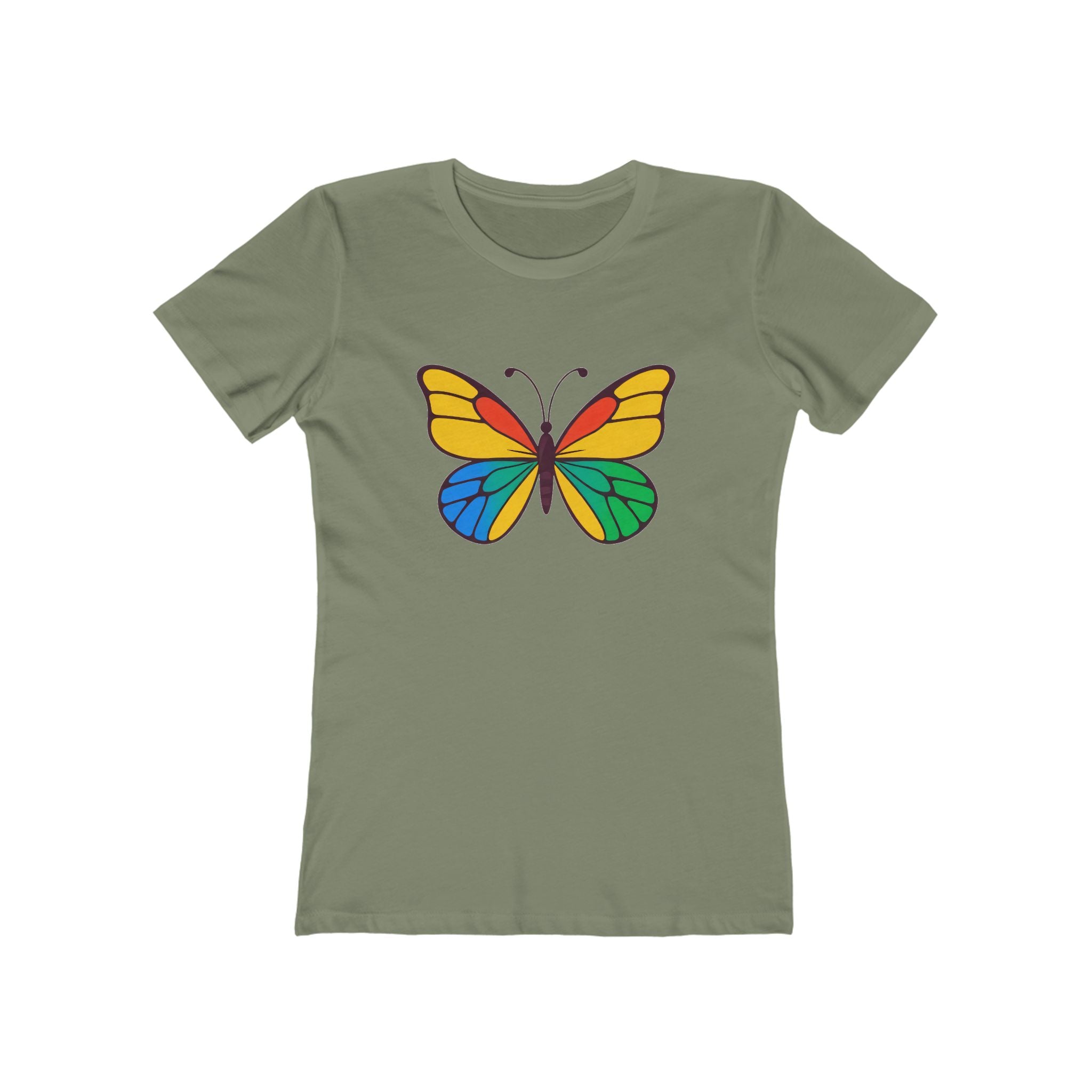 Butterfly Women's Tshirt, Butterfly Graphic Tee, Women's Butterfly Shirt, Butterfly Print Shirt, Boho Butterfly Tee