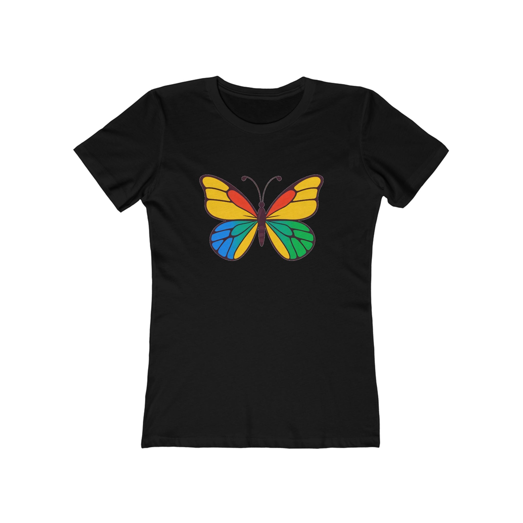 Butterfly Women's Tshirt, Butterfly Graphic Tee, Women's Butterfly Shirt, Butterfly Print Shirt, Boho Butterfly Tee