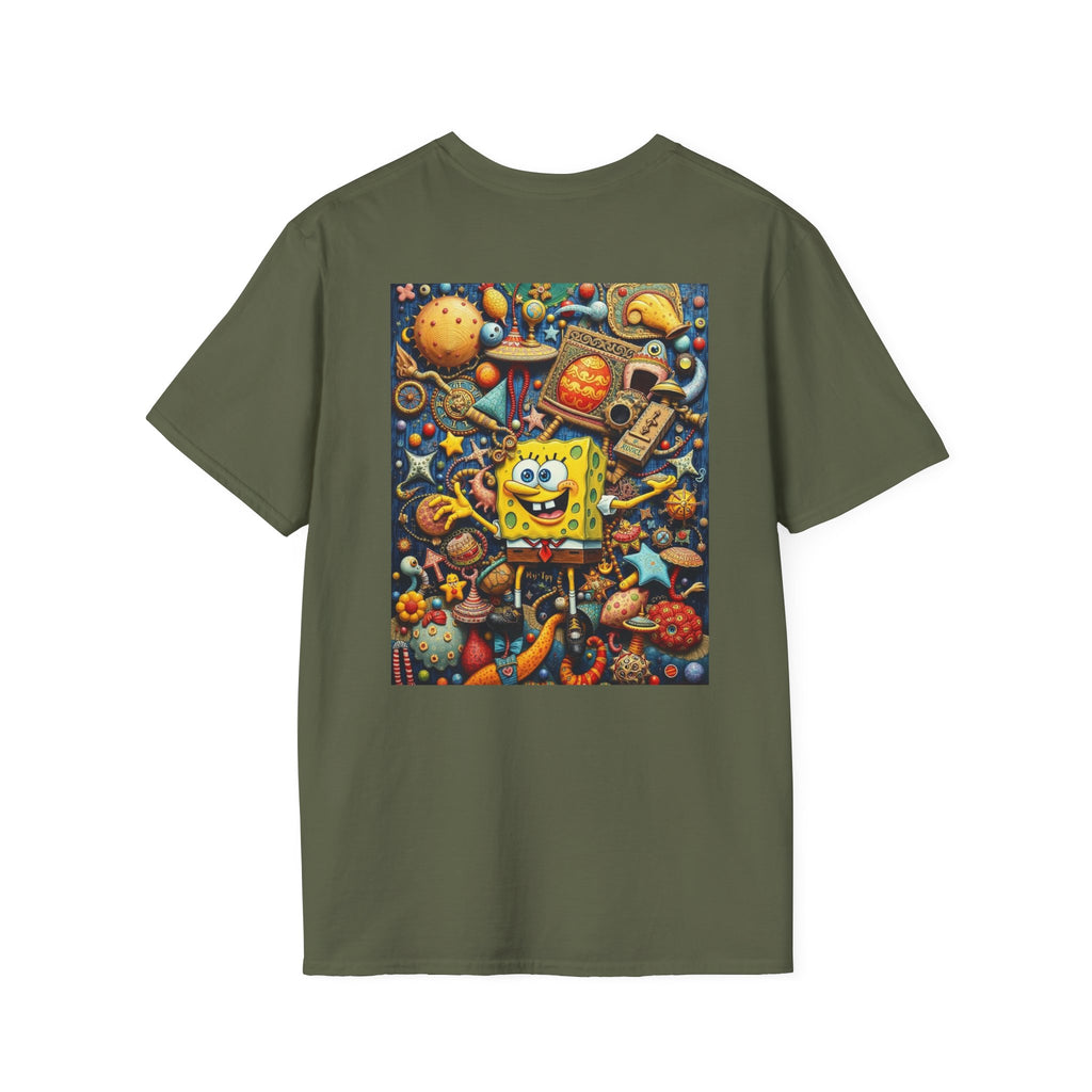 SpongeBob SquarePants Kids T-Shirt, Mr Krabs Squidward Patrick Star Youth Tee, Nickelodeon Children's TV Shirt, Unisex Softstyle