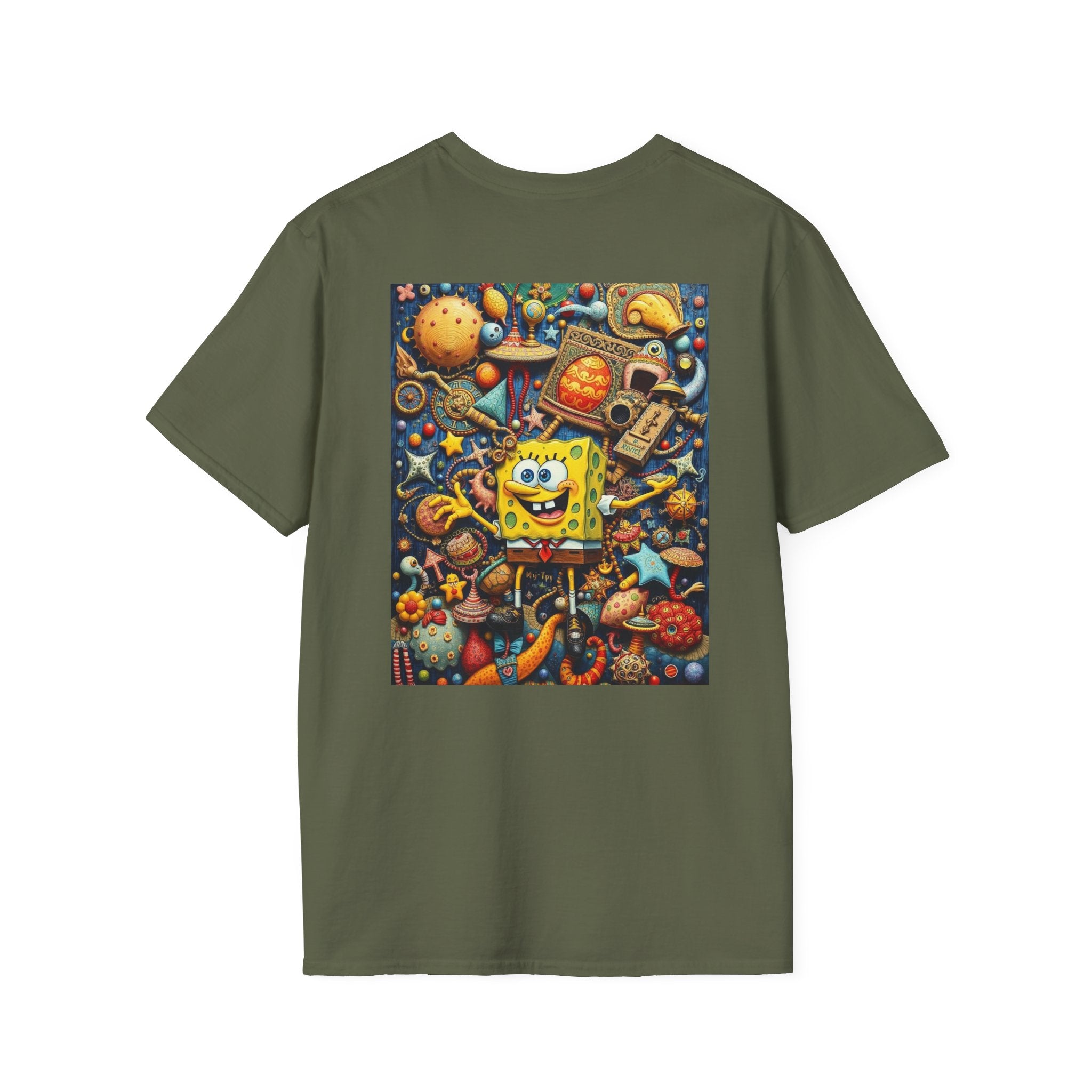 SpongeBob SquarePants Kids T-Shirt, Mr Krabs Squidward Patrick Star Youth Tee, Nickelodeon Children's TV Shirt, Unisex Softstyle
