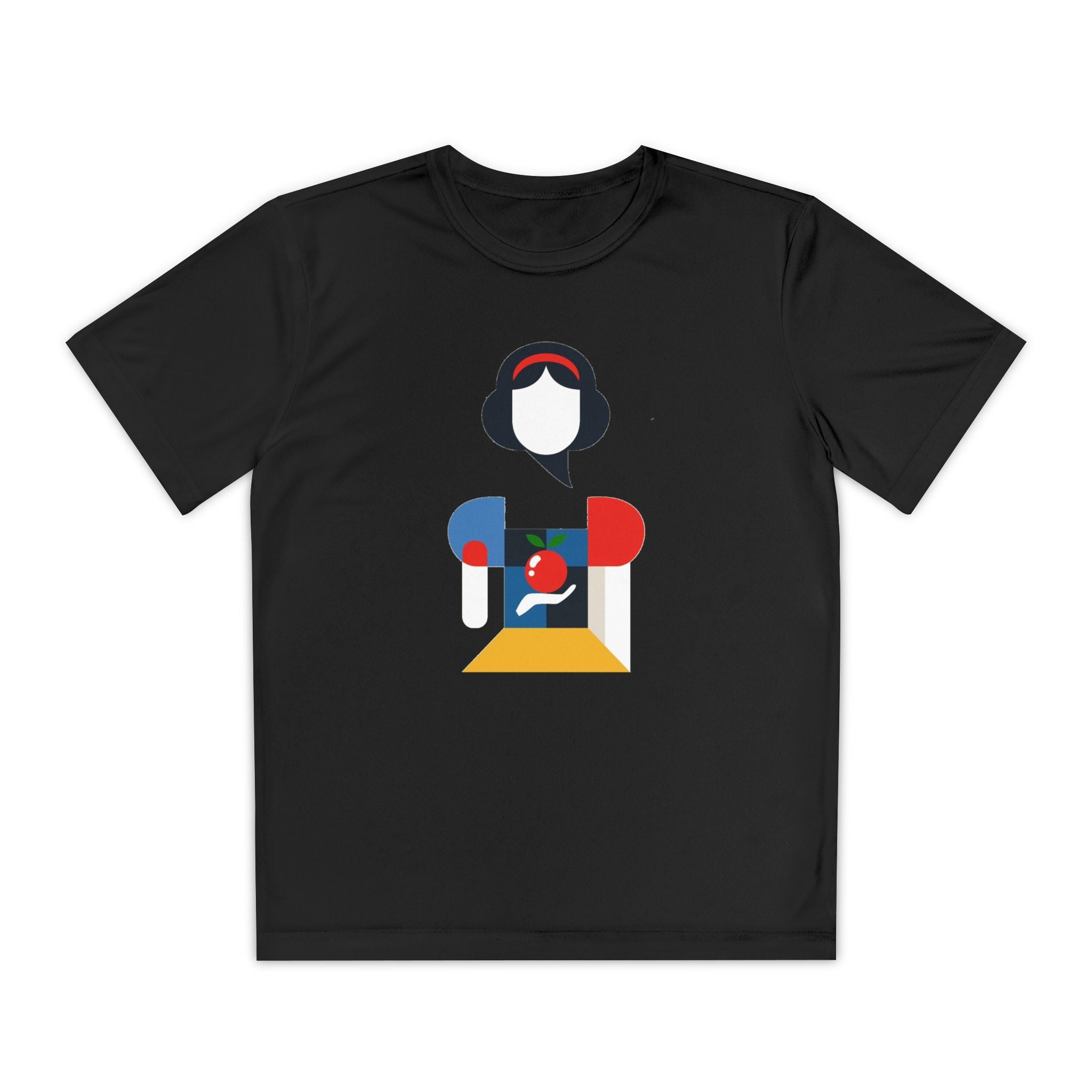 Snow White Youth T-Shirt Sports Graphic Tee, Cool Athletic Shirt for Kids, Perfect for Sports Events, Team Spirit