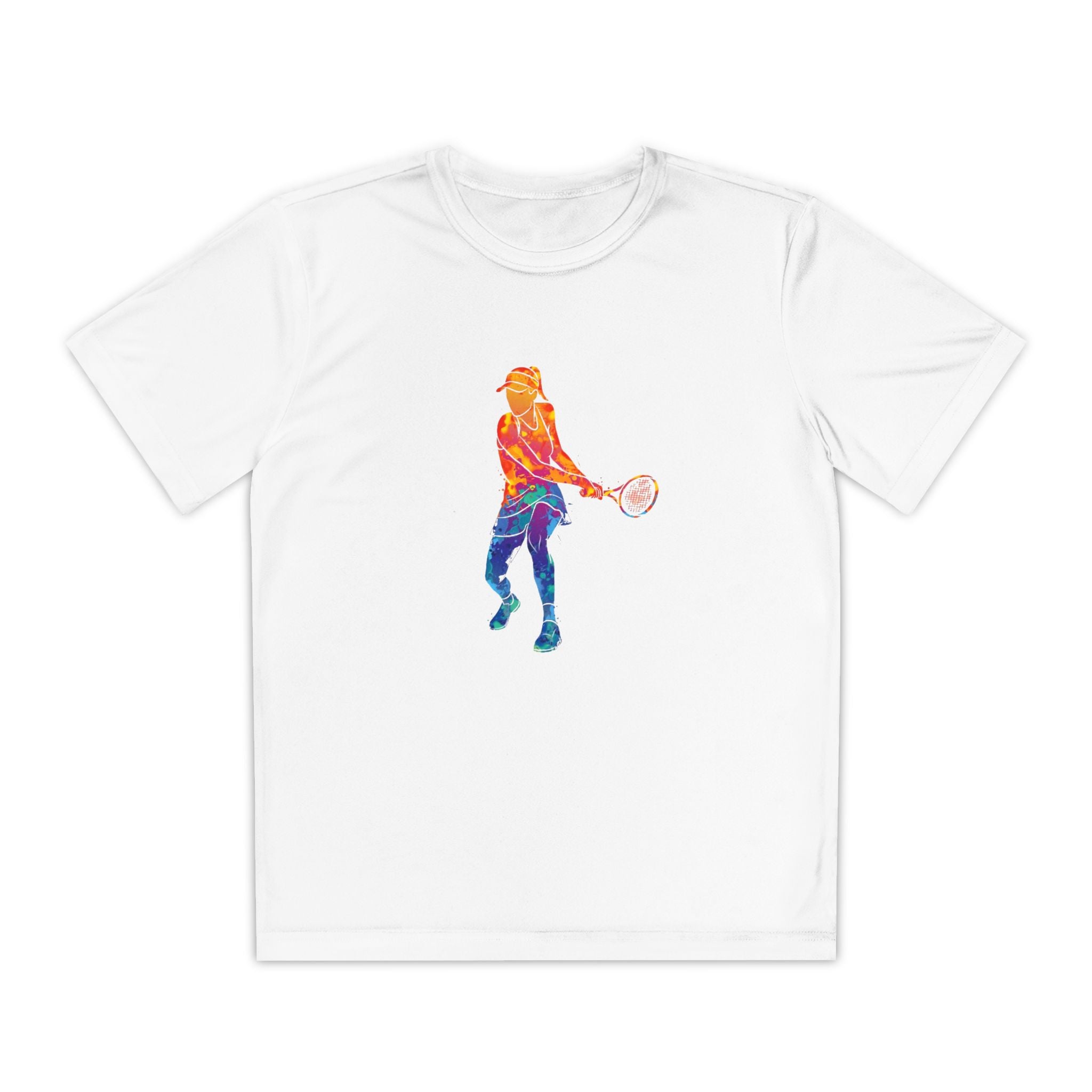 Tennis Youth Sports Graphic Tee, Cool Athletic Shirt for Kids, Perfect for Sports Events, Team Spirit, Birthday Gift, Summer Activities