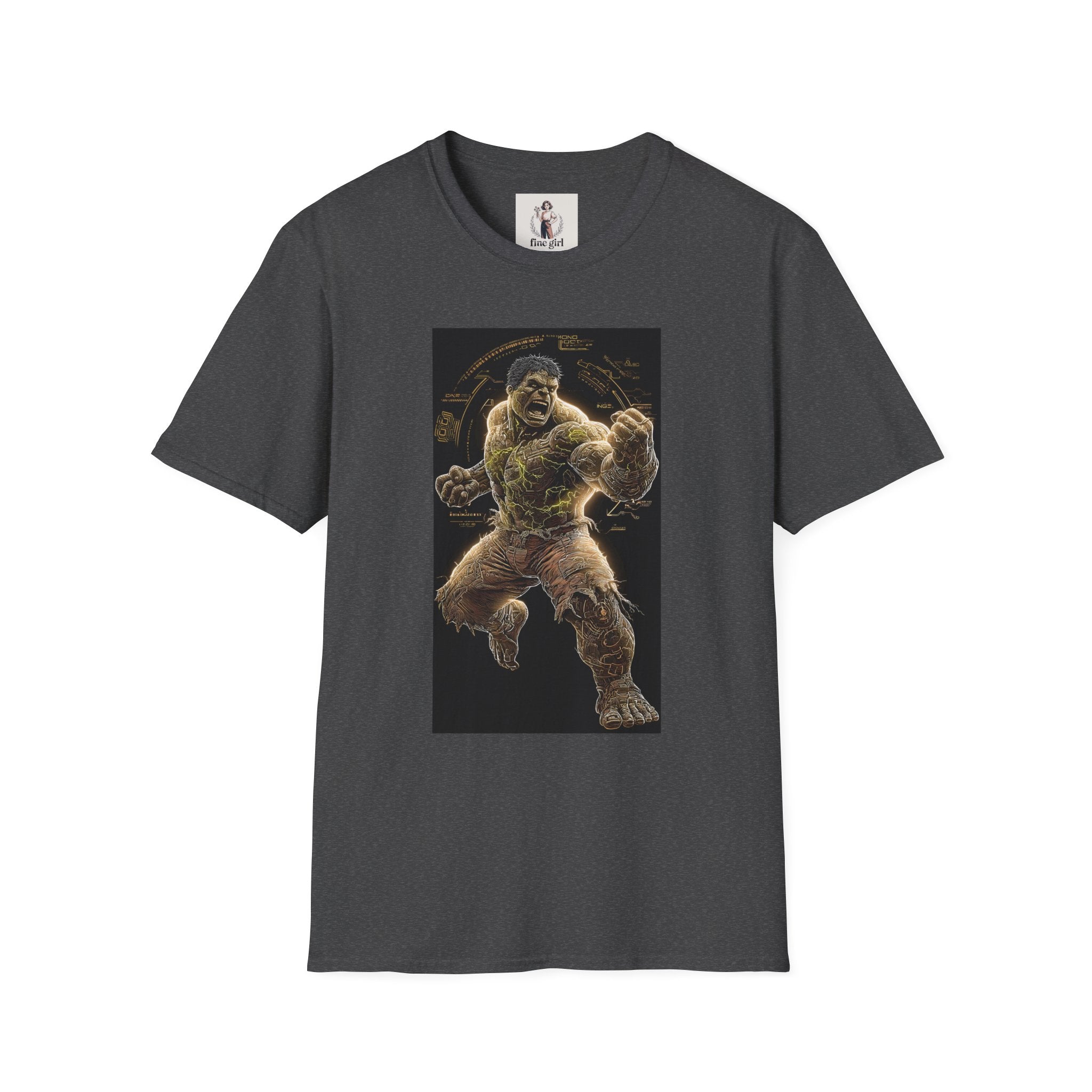 The Incredible Hulk Superhero Marvel Unisex Softstyle T-Shirt, Comic Book Tee, Geeky Clothing, Cosplay Costume Top