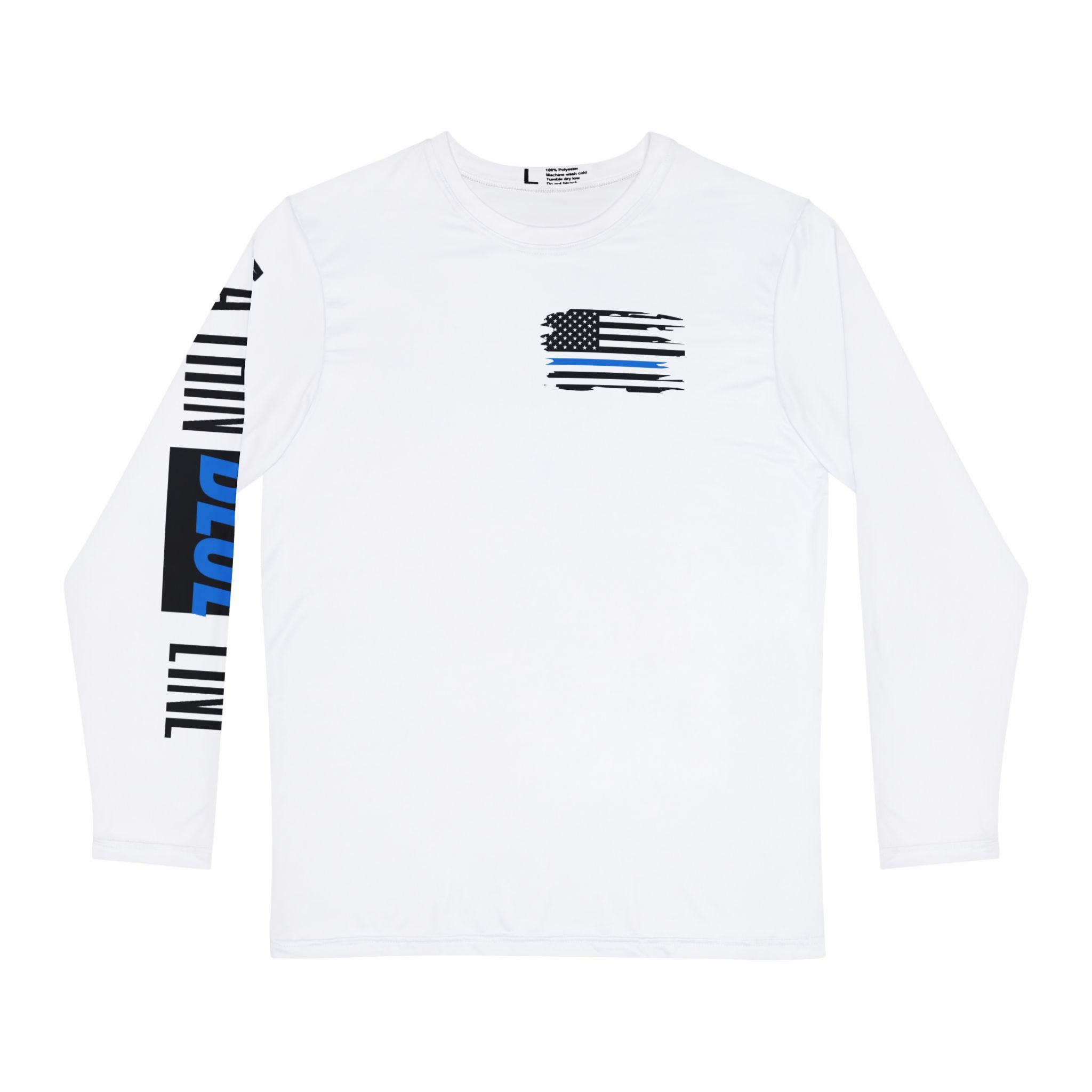 Patriotic Tee, Police Thin Blue Line Shirt, Law Enforcement Graphic T-Shirt, American Flag Top, Support Police Apparel